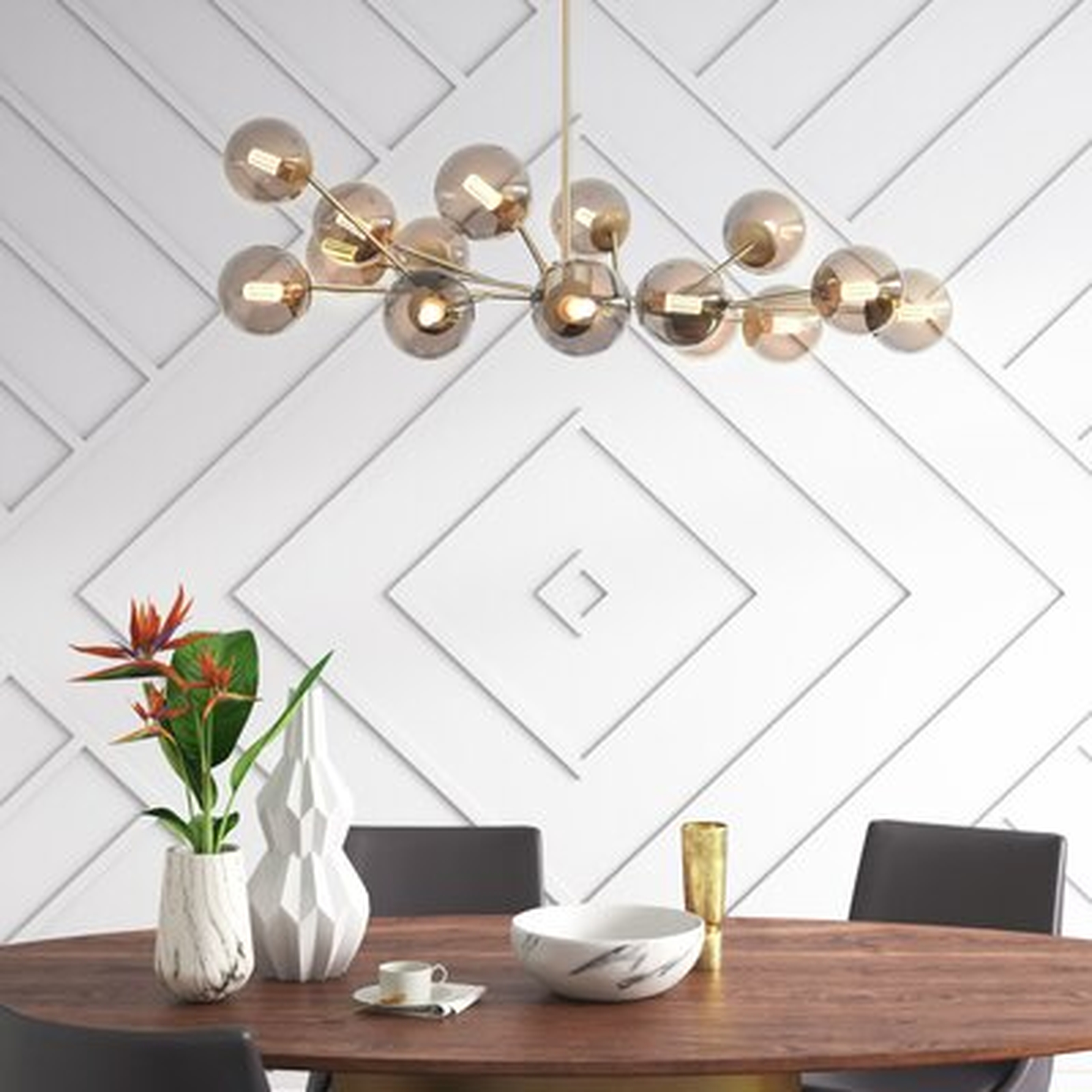 Harton 15 - Light Sputnik Modern Linear Chandelier - Wayfair