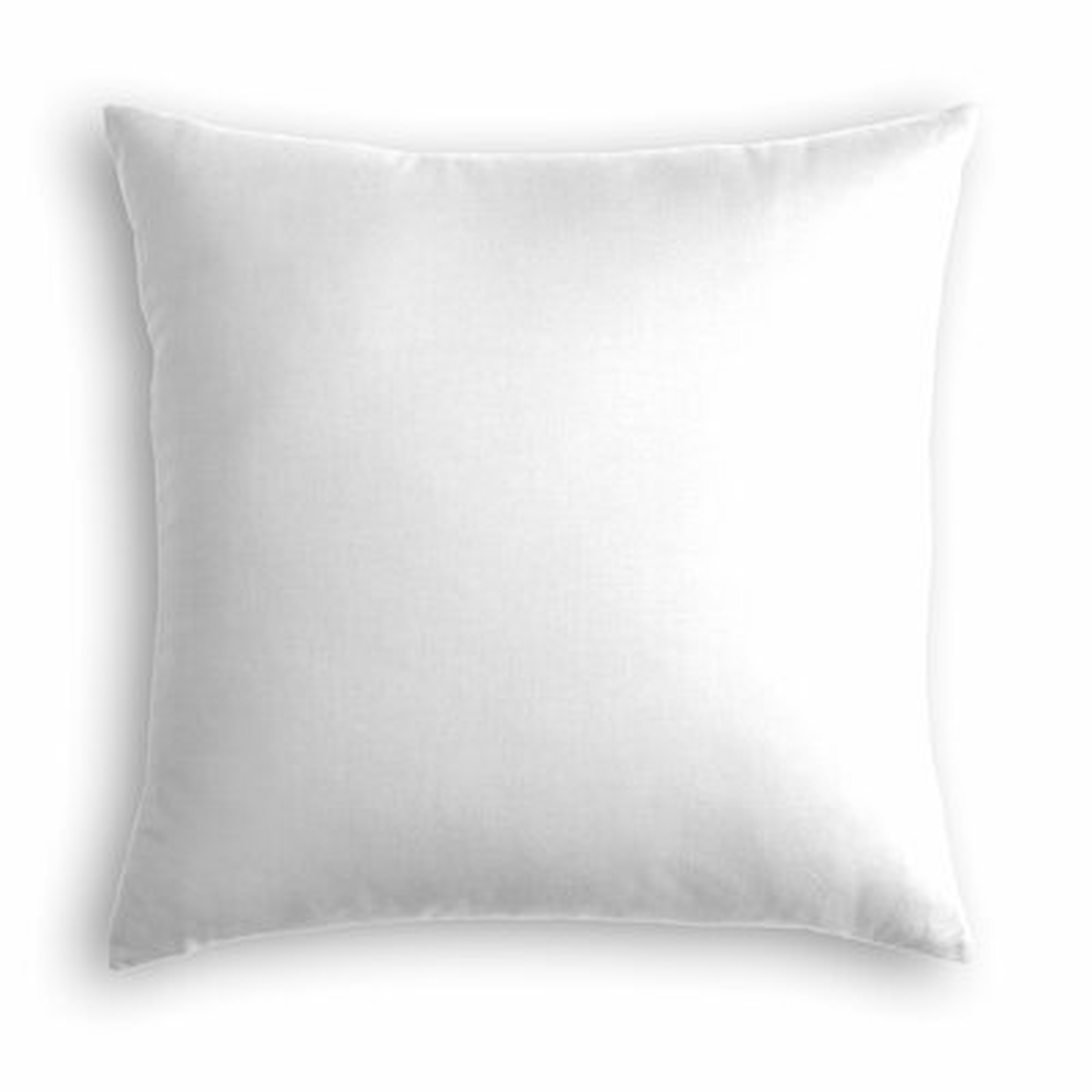 Aemilia Square Pillow Cover & Insert, White Linen, 24" x 24" - Wayfair