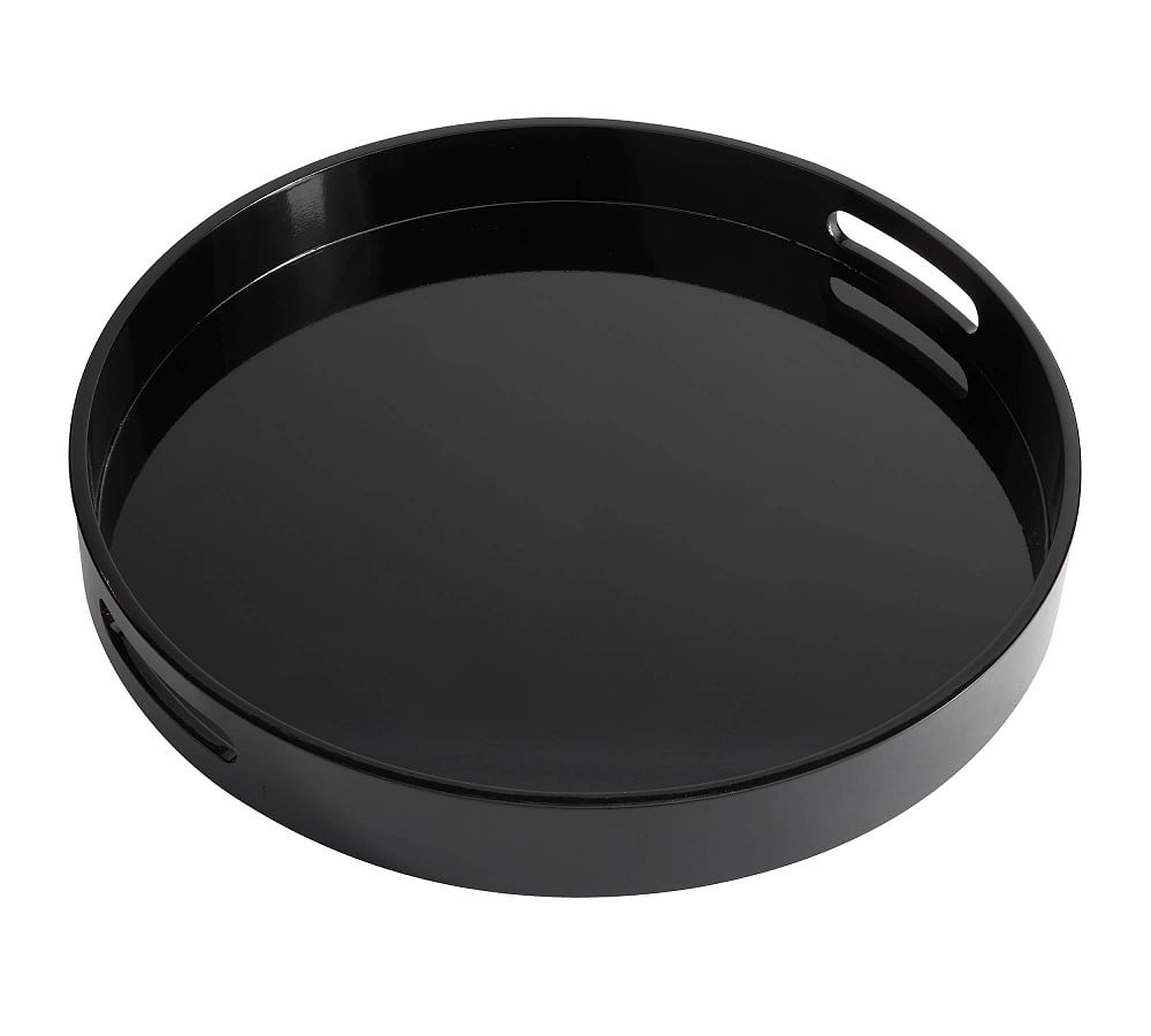 Lacquer Serving Tray - Black - Pottery Barn