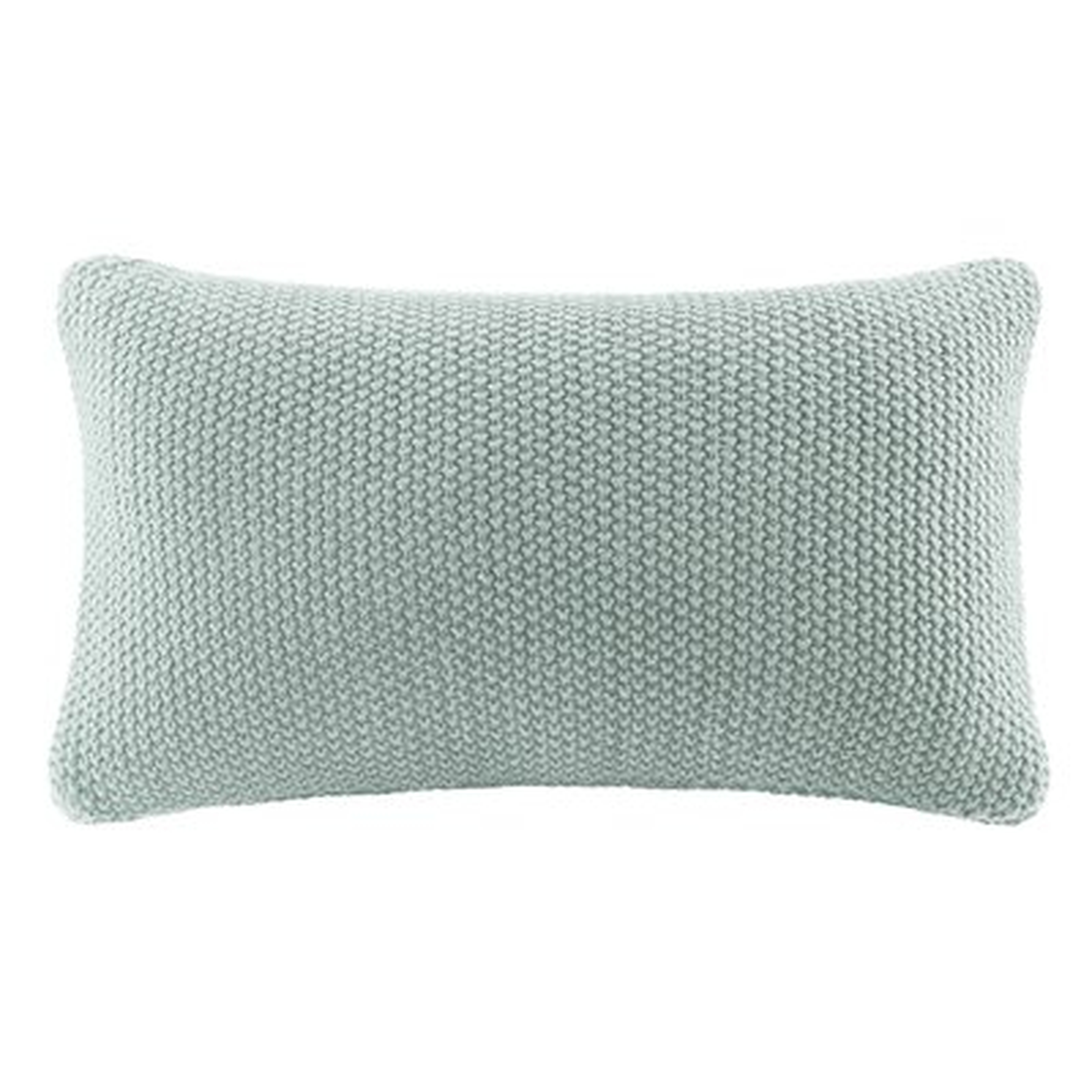Elliott Knit Lumbar Pillow Cover, 12" x 20" - Wayfair