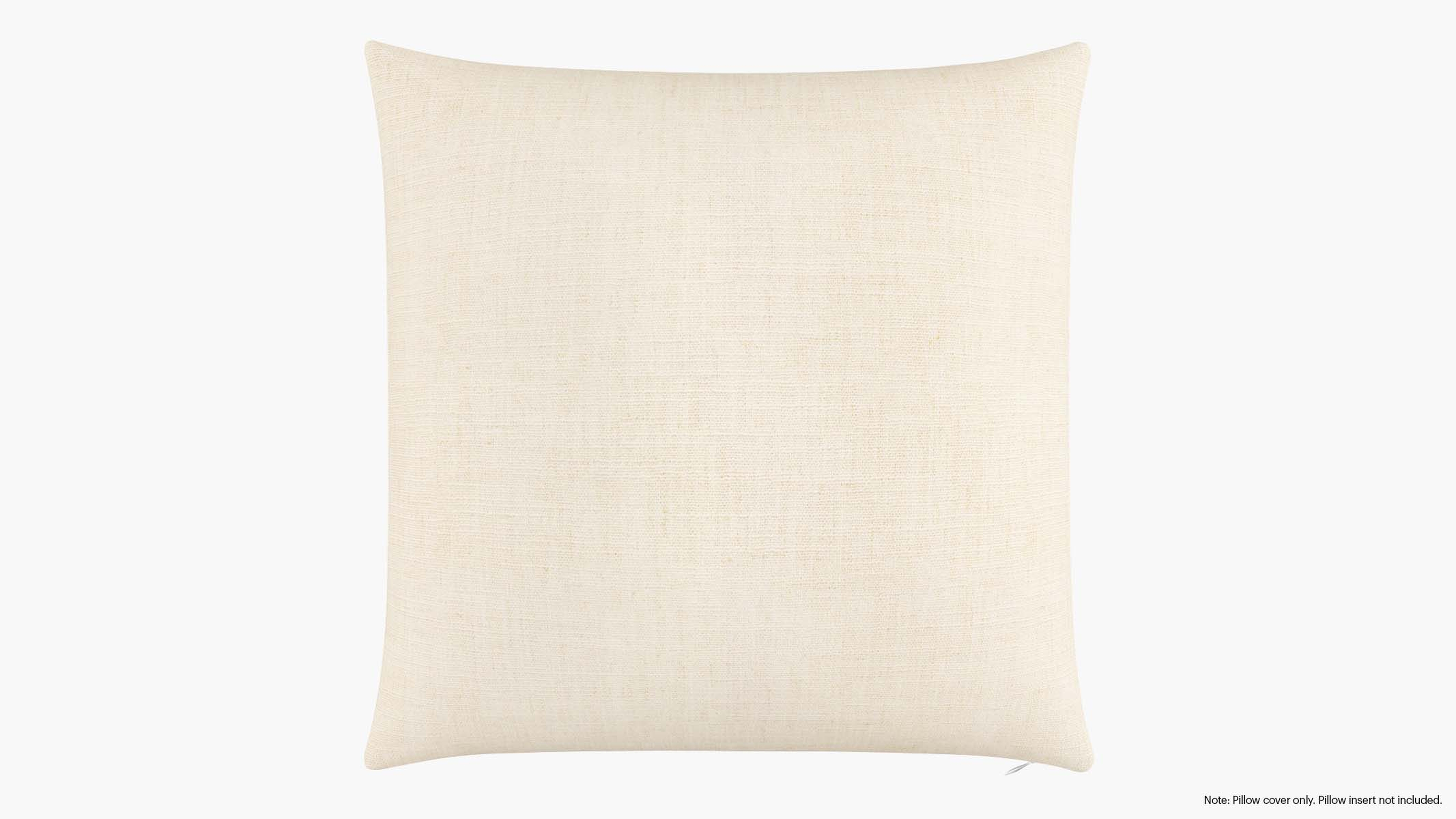 Throw Pillow Cover 26", Talc Everyday Linen, 26" x 26" - The Inside