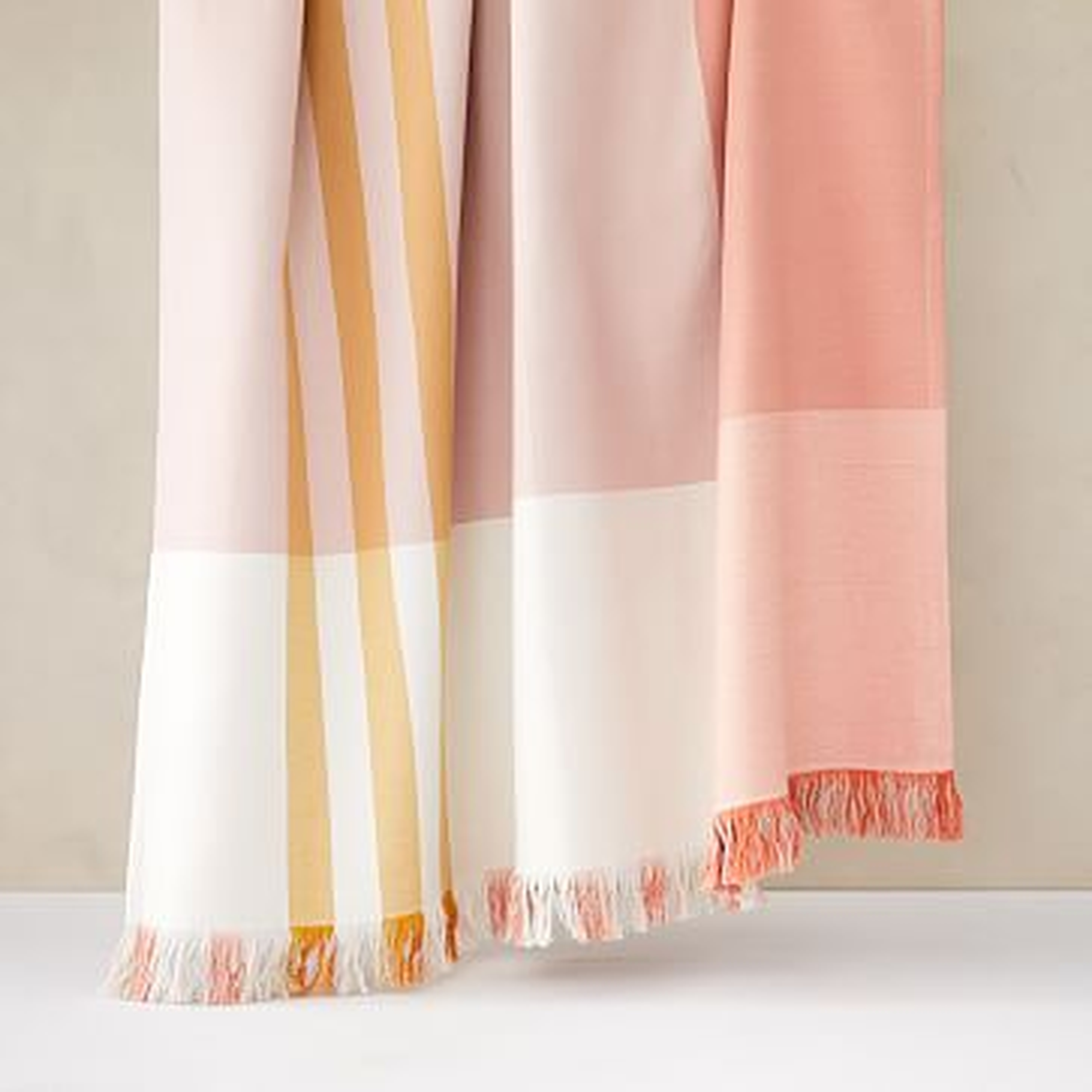 Double Woven Go-Everywhere Blanket, 50"x70", Papaya - West Elm