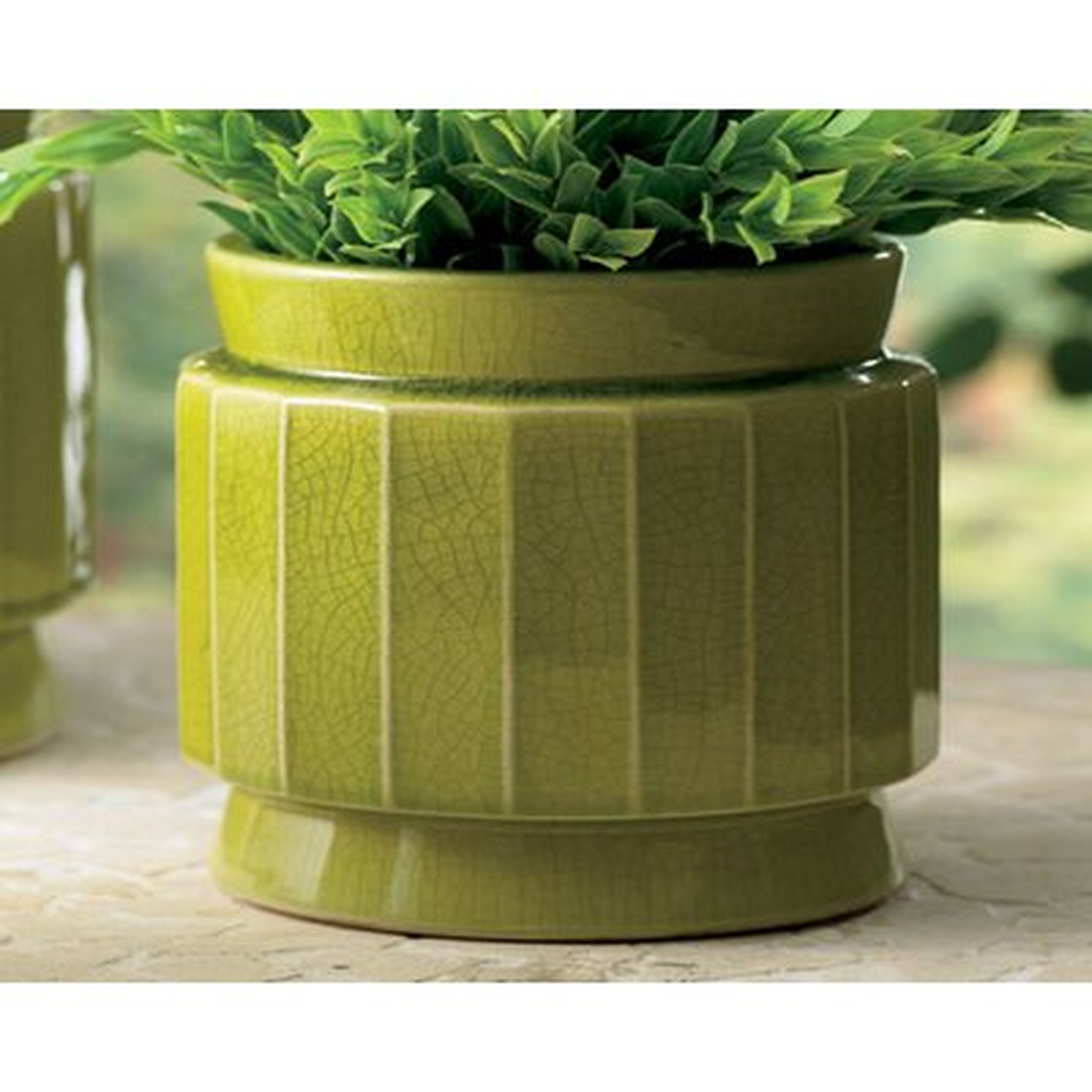 Aayusha Green Indoor / Outdoor Ceramic Table Vase - Wayfair