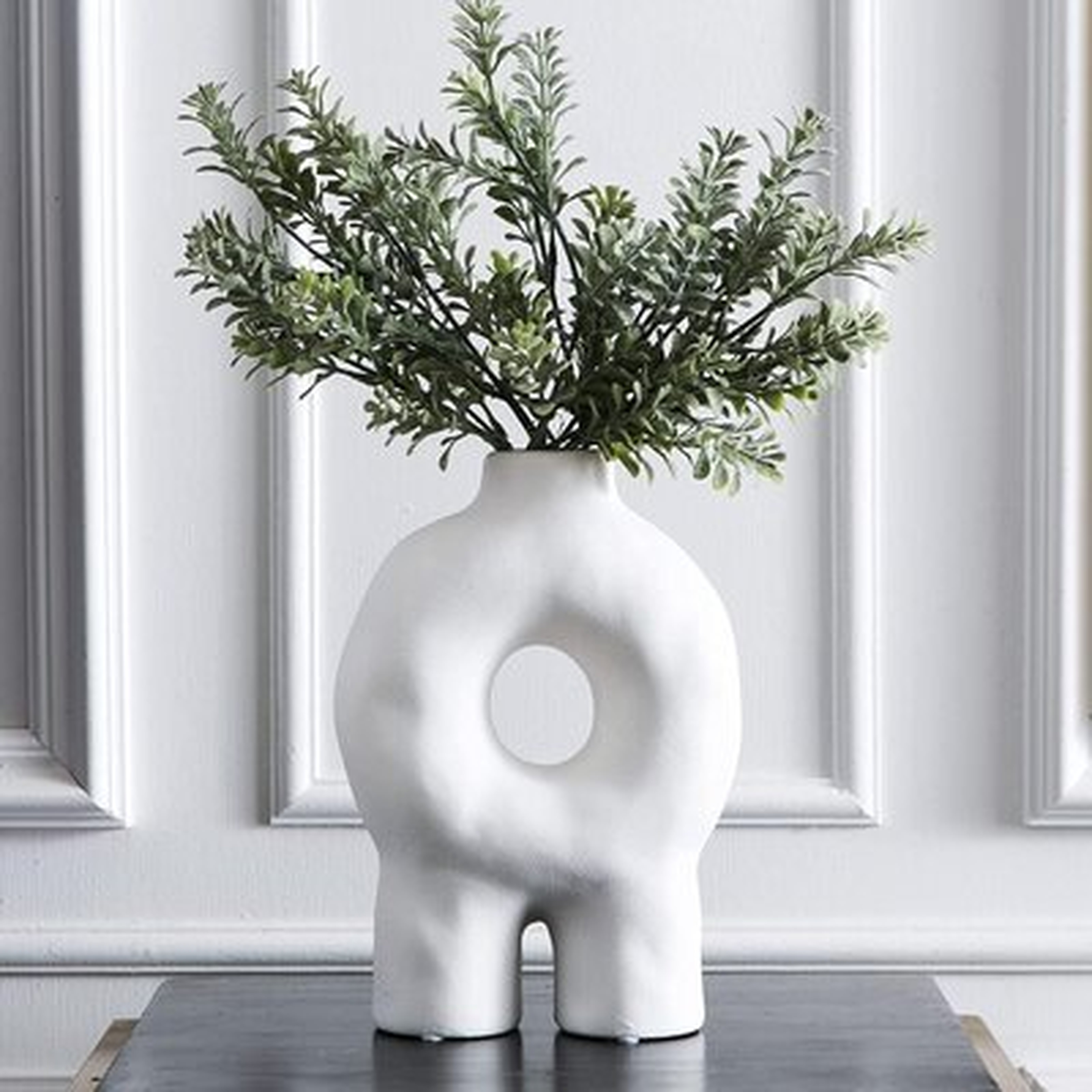 Ceramic Flower Vase, Modern Vases For Decor, Decorative Flower Vase For Home Decor Living Room, Home, Office, Centerpiece,Table/Wedding - Wayfair