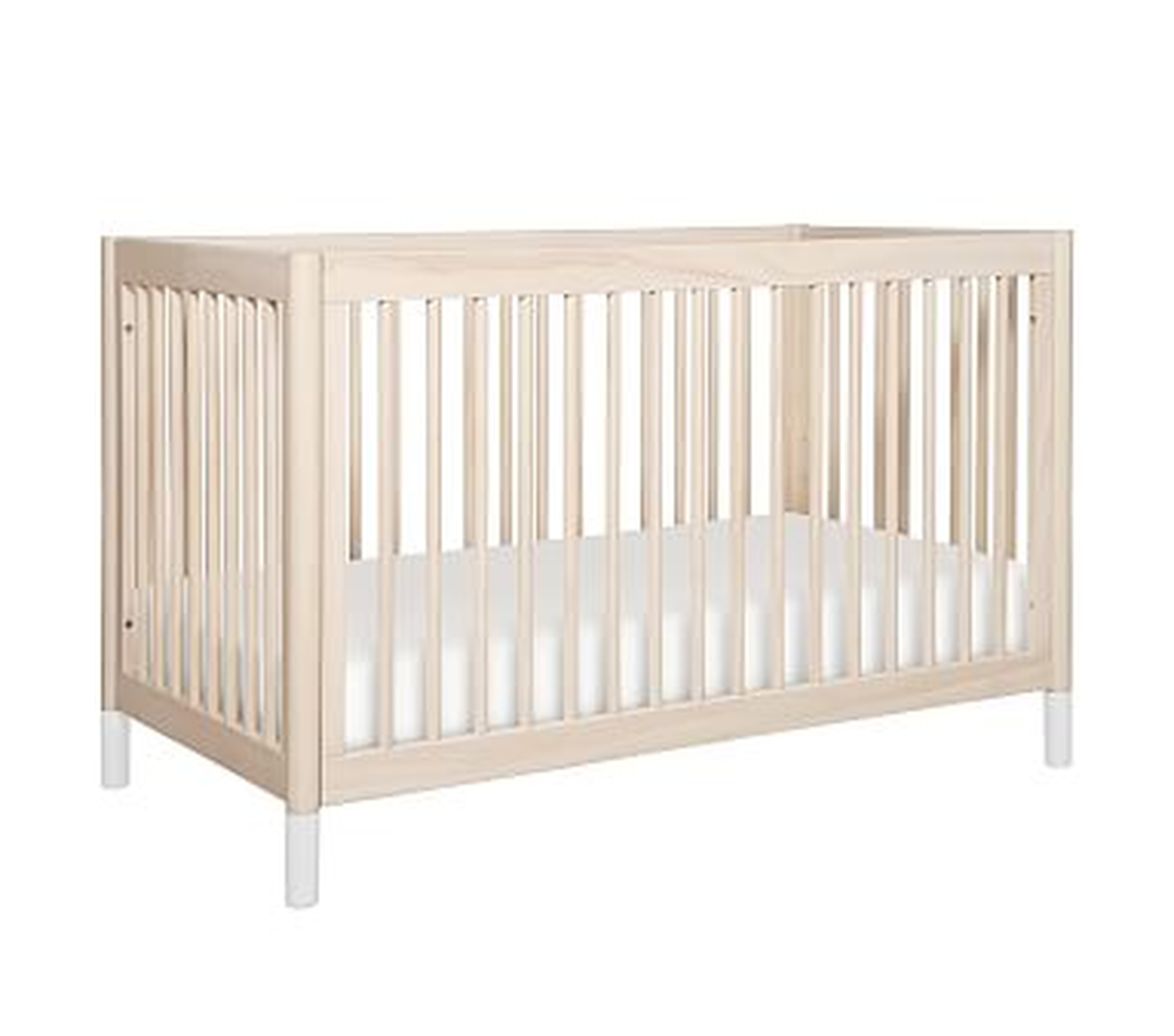 Babyletto Gelato 4-in-1 Convertible Crib, UPS, Washed Natural/White - Pottery Barn Kids