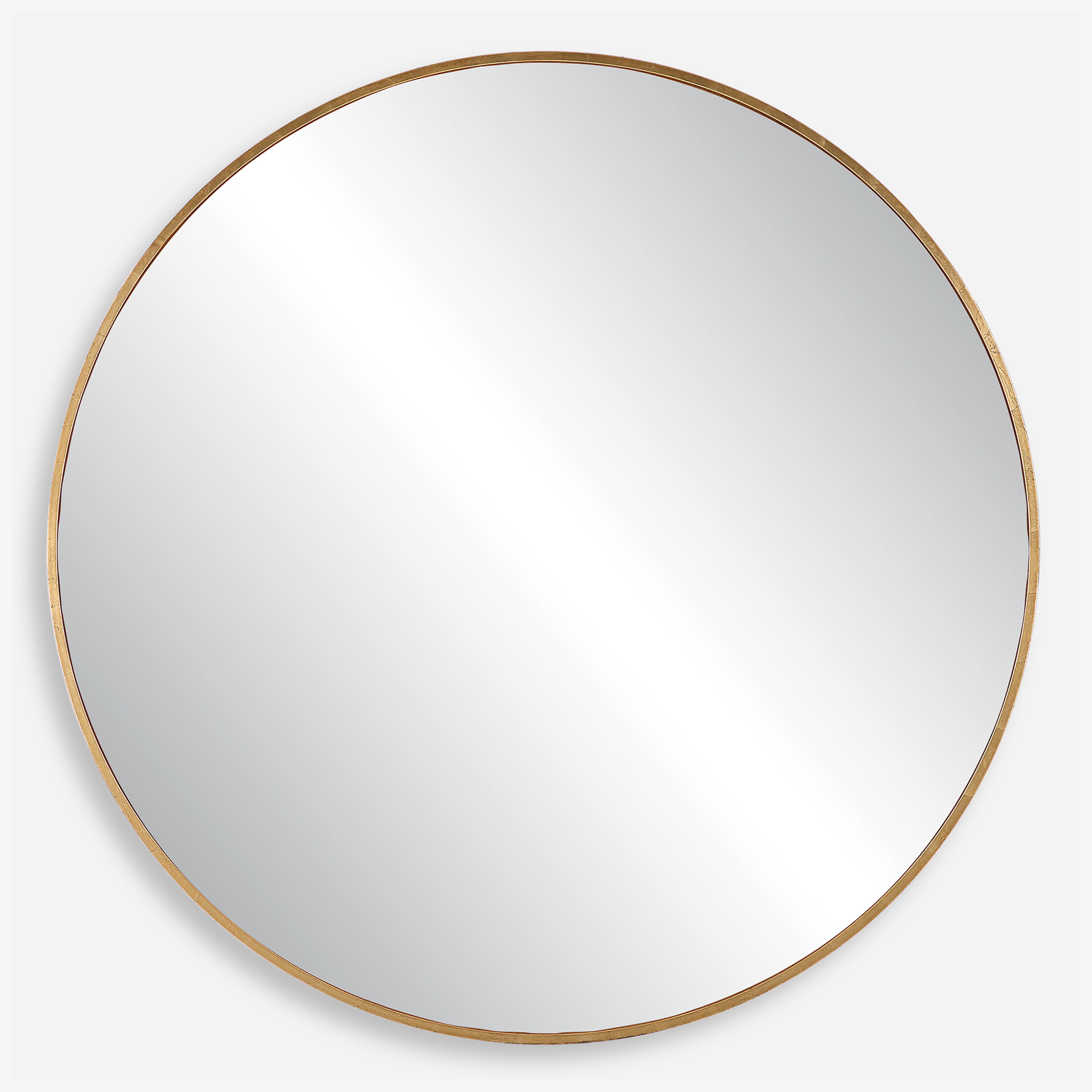 Junius Large Gold Round Mirror - Uttermost