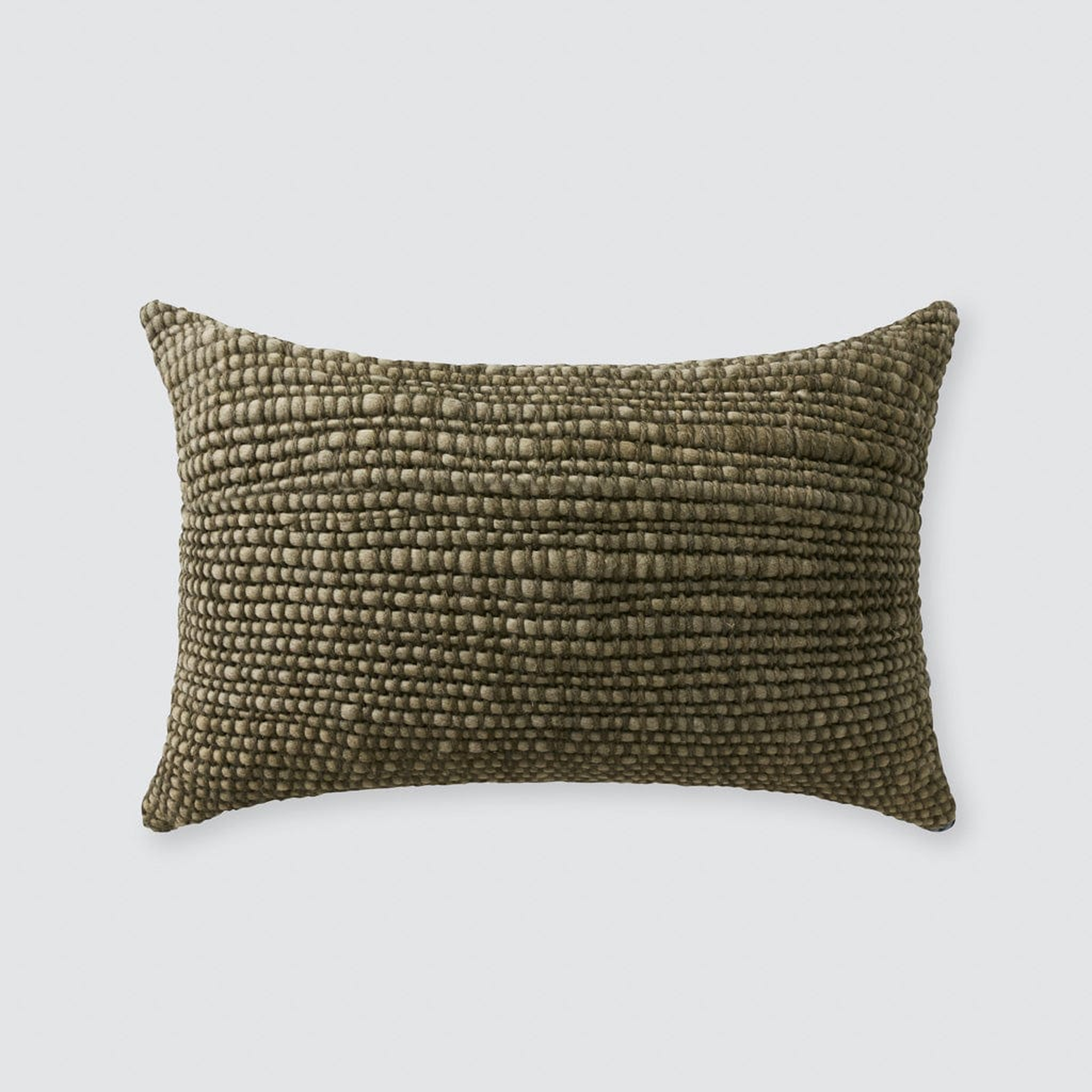 The Citizenry Isidora Lumbar Pillow | Small | 12" x 20" | Olive - The Citizenry