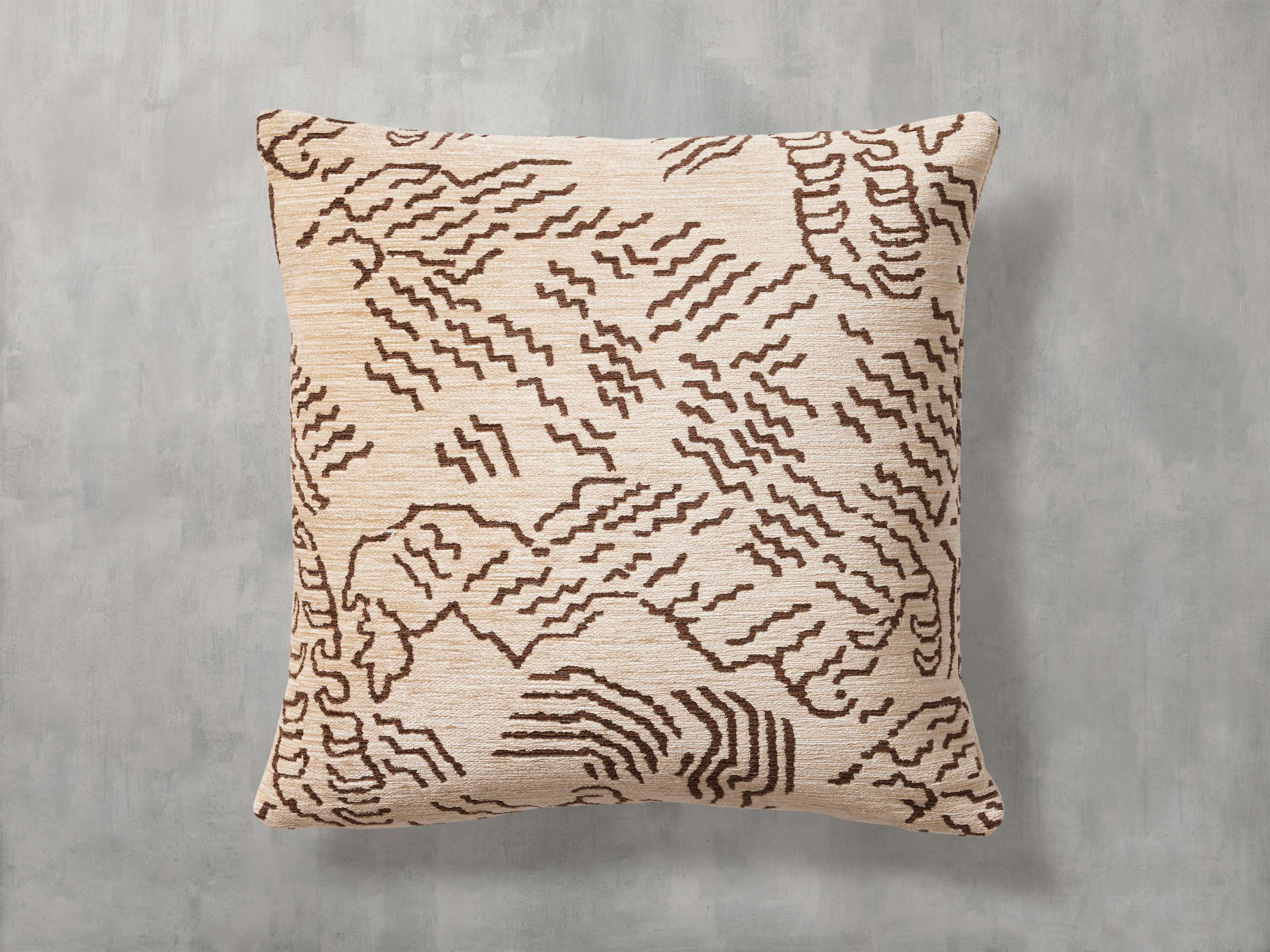 Moura Pillow in Cotton White  Cashmere - Arhaus
