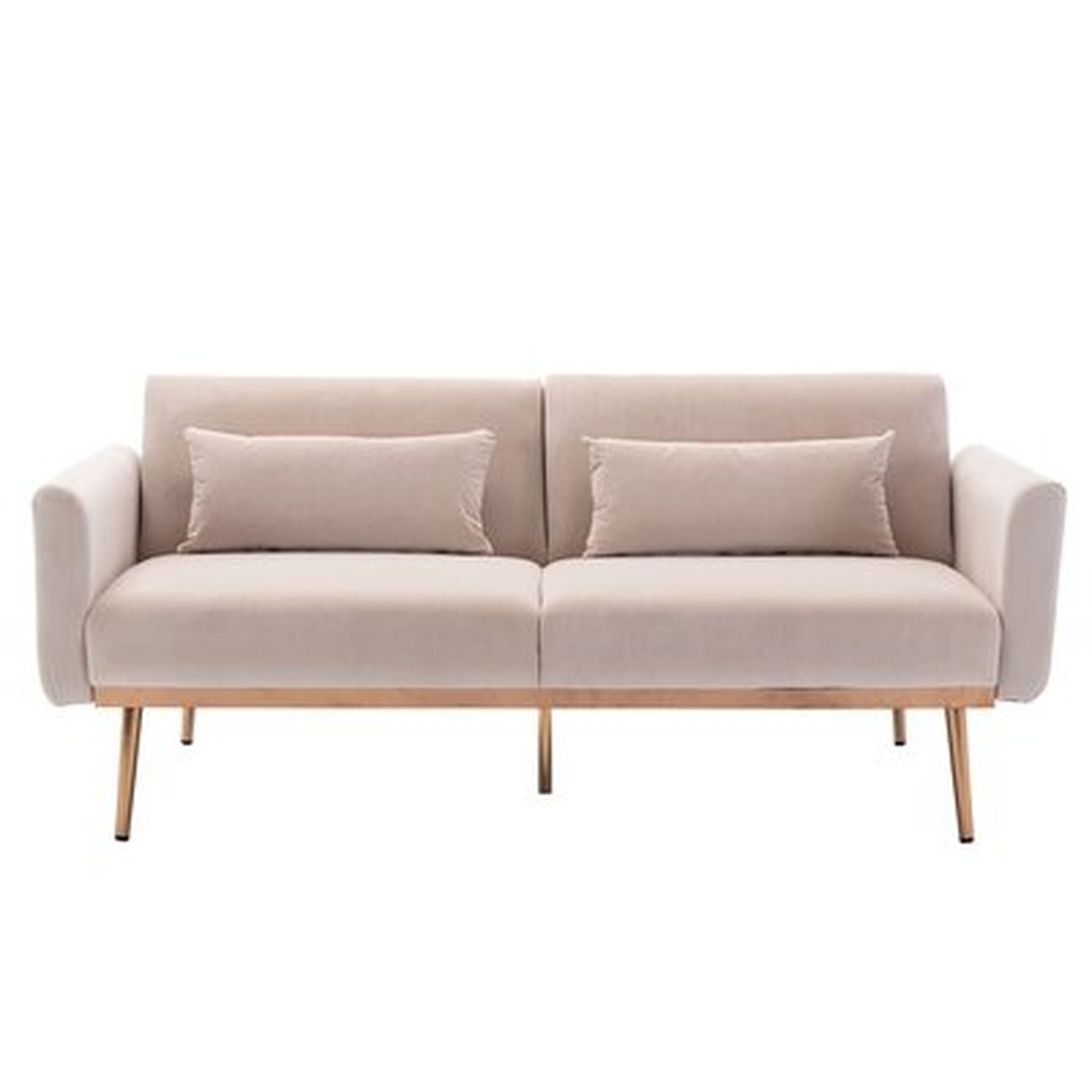 COOLMORE Velvet Sofa , Accent Sofa .Loveseat Sofa With Metal Feet - Wayfair