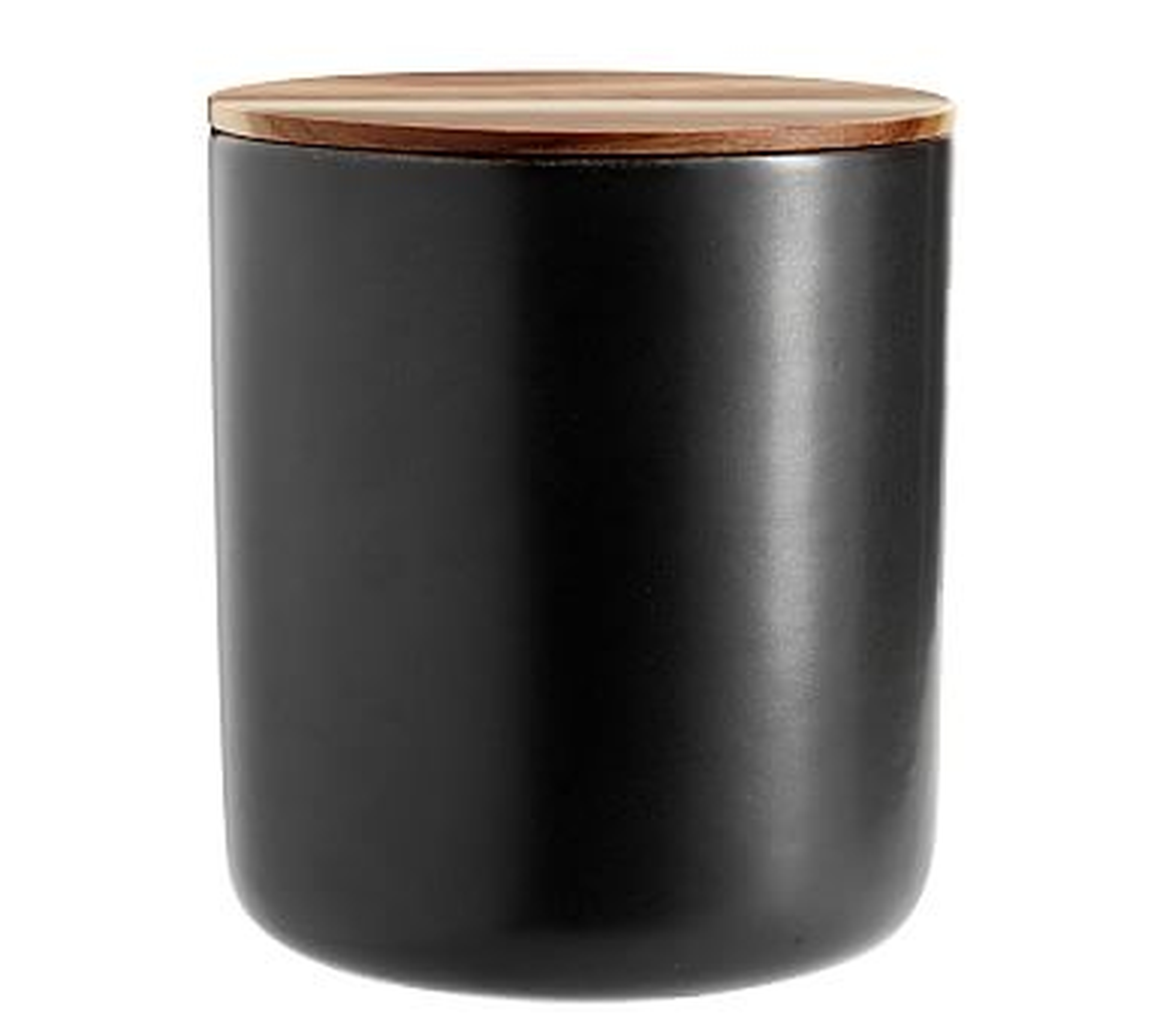 Mason Canister, Large - Charcoal - Pottery Barn