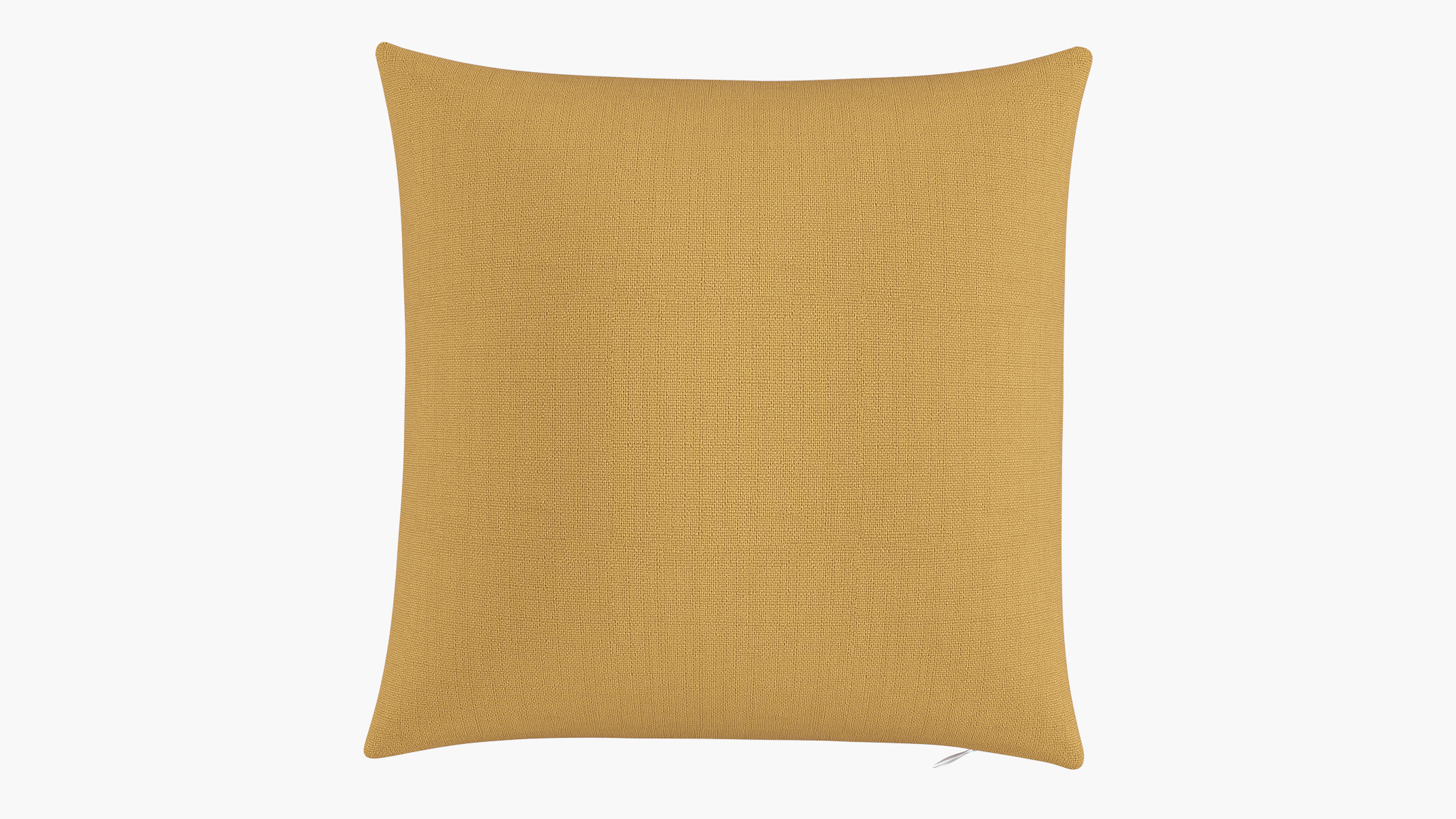 Throw Pillow 18", French Yellow Everyday Linen, 18" x 18" - The Inside