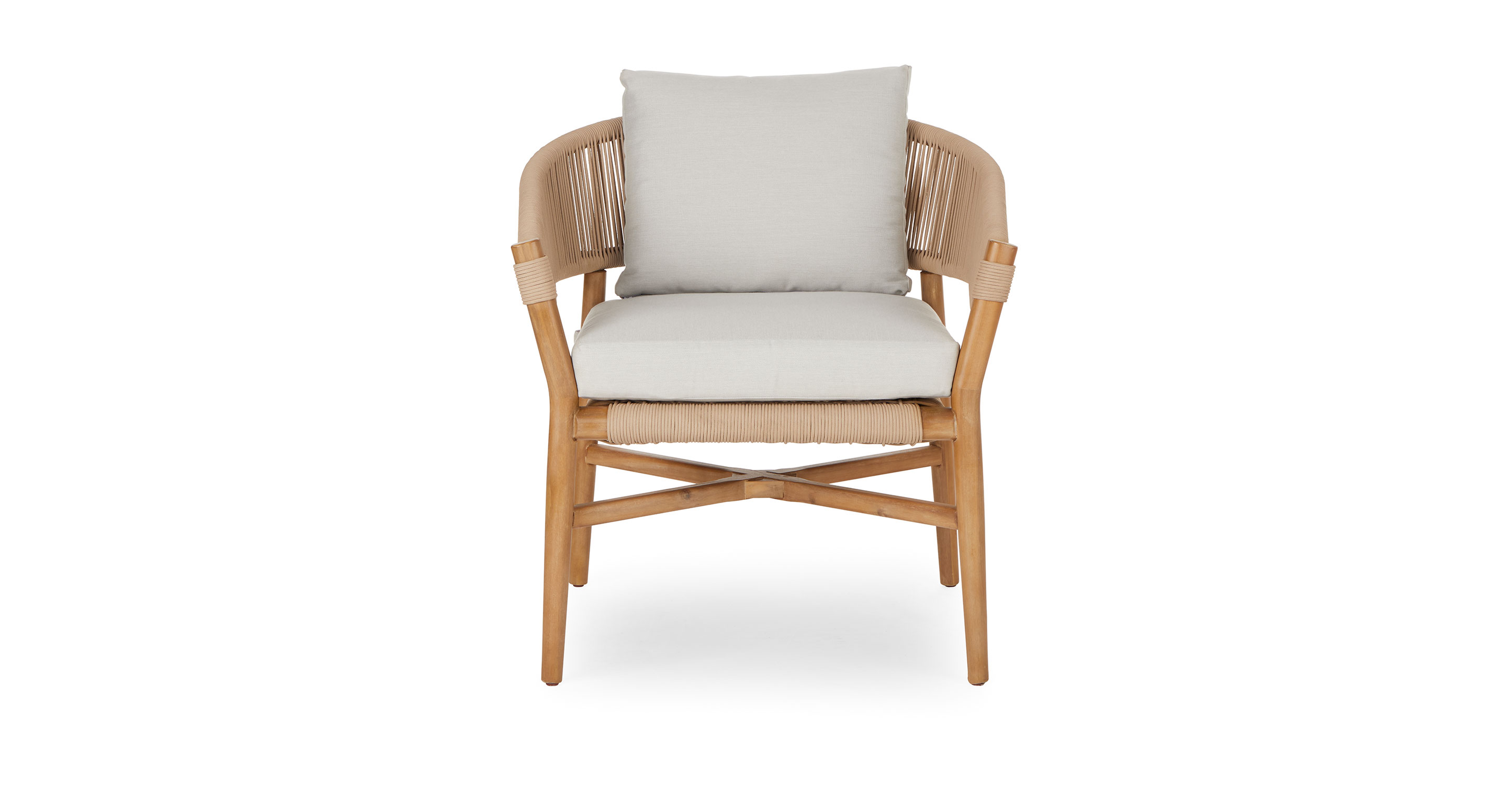 Makali Lily White Lounge Chair - Article