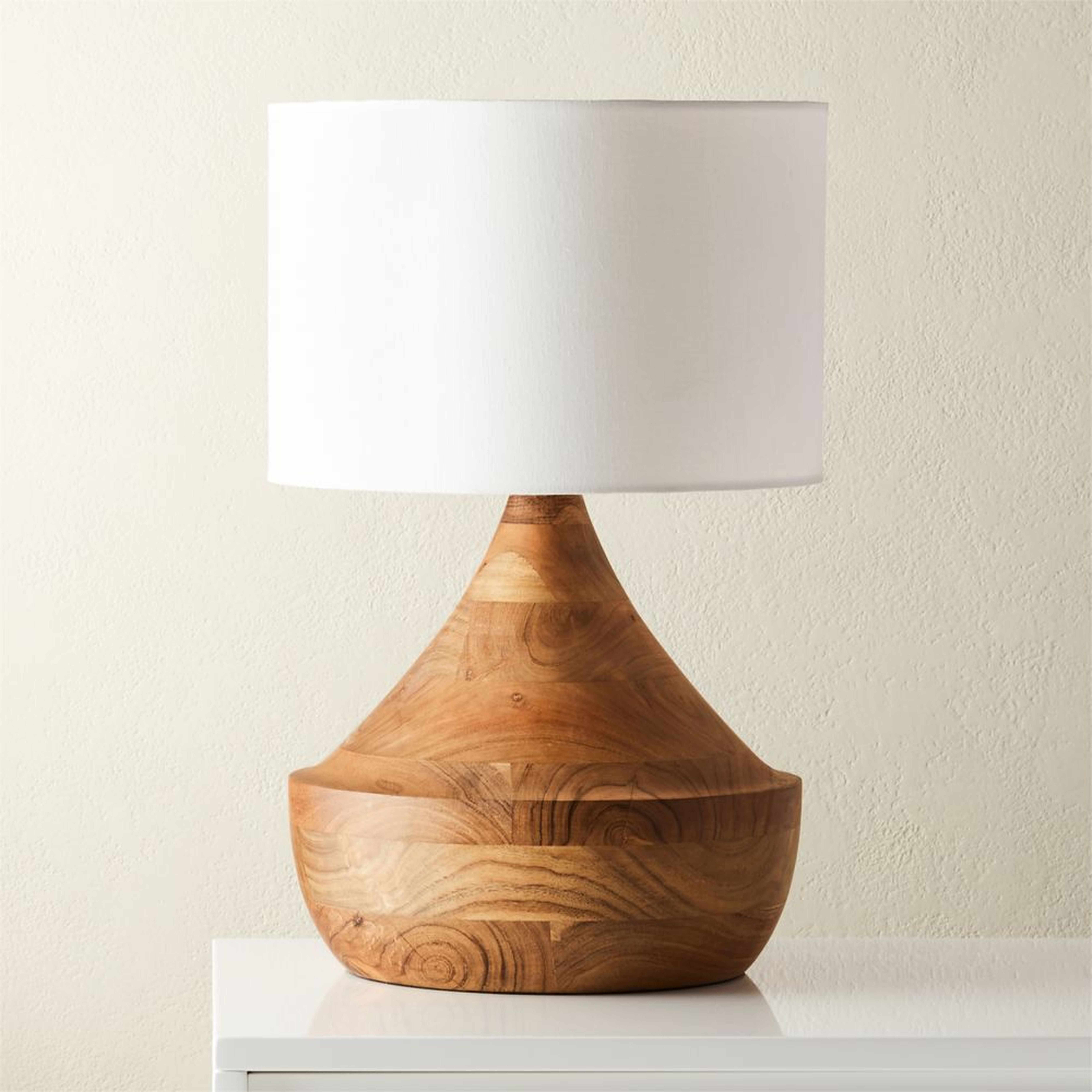 Atlas Natural Wood Table Lamp - CB2