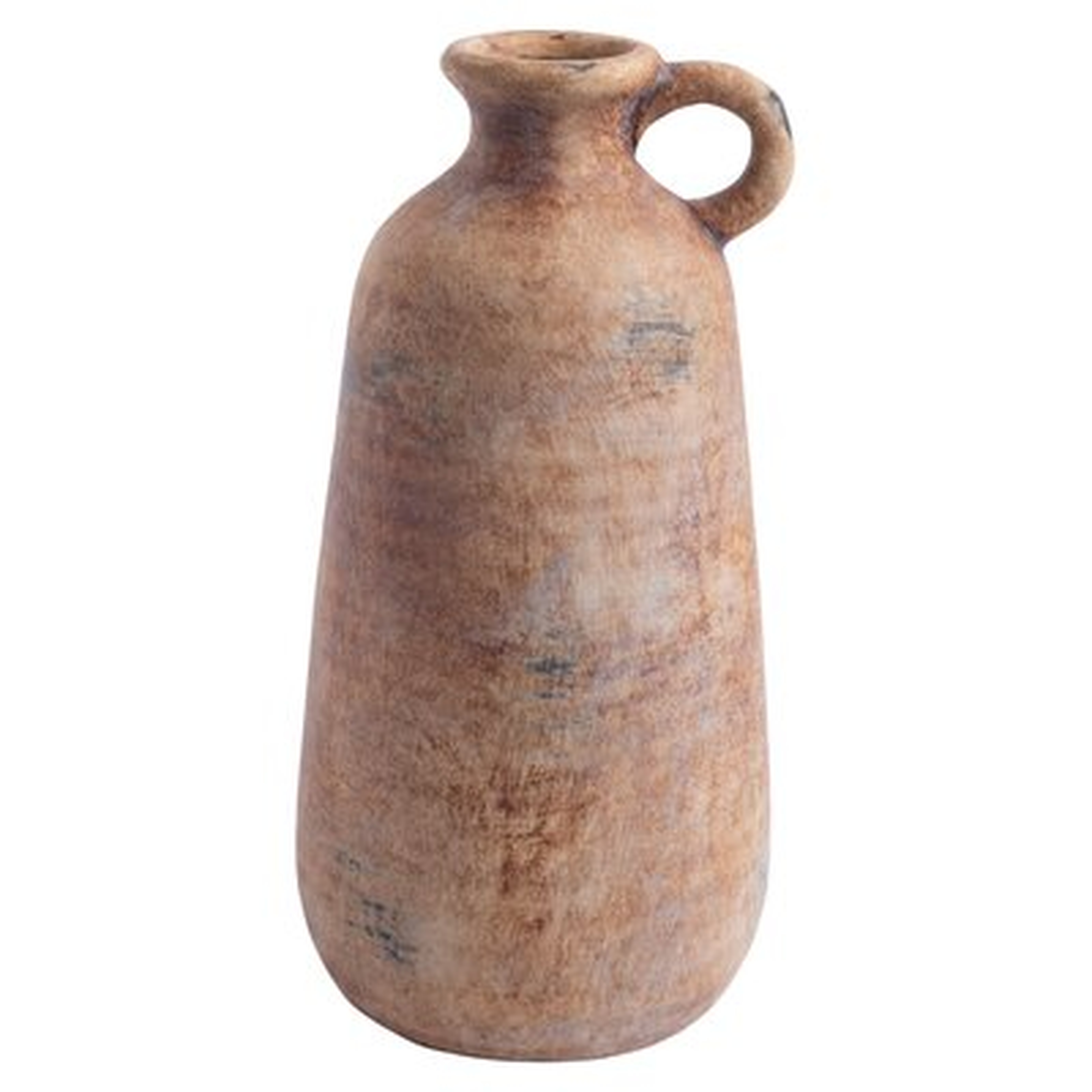 13"H EARTHEN TEXTURED JUG VASE - Wayfair