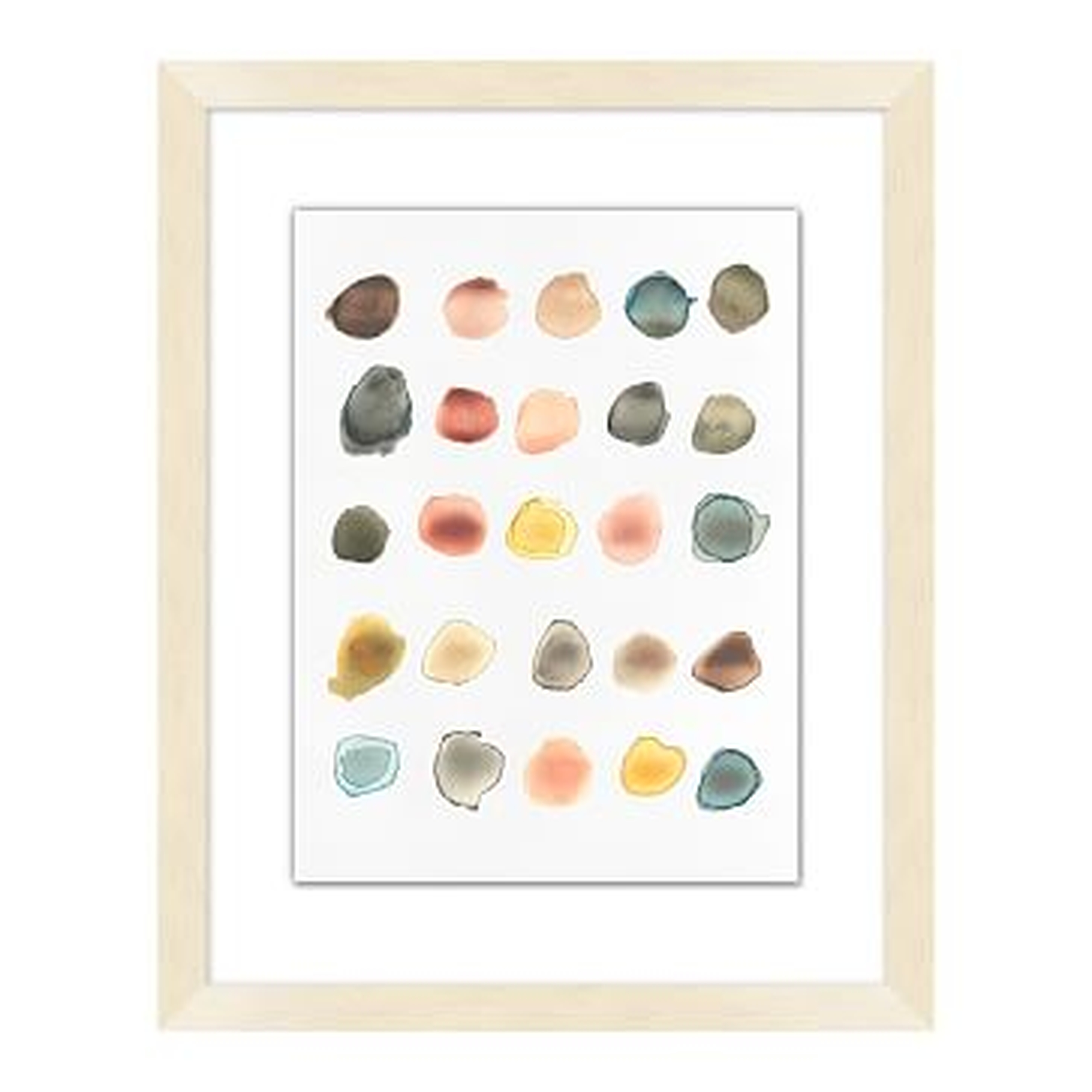 Watercolor Dots 2 Painting, Bright, Small - West Elm