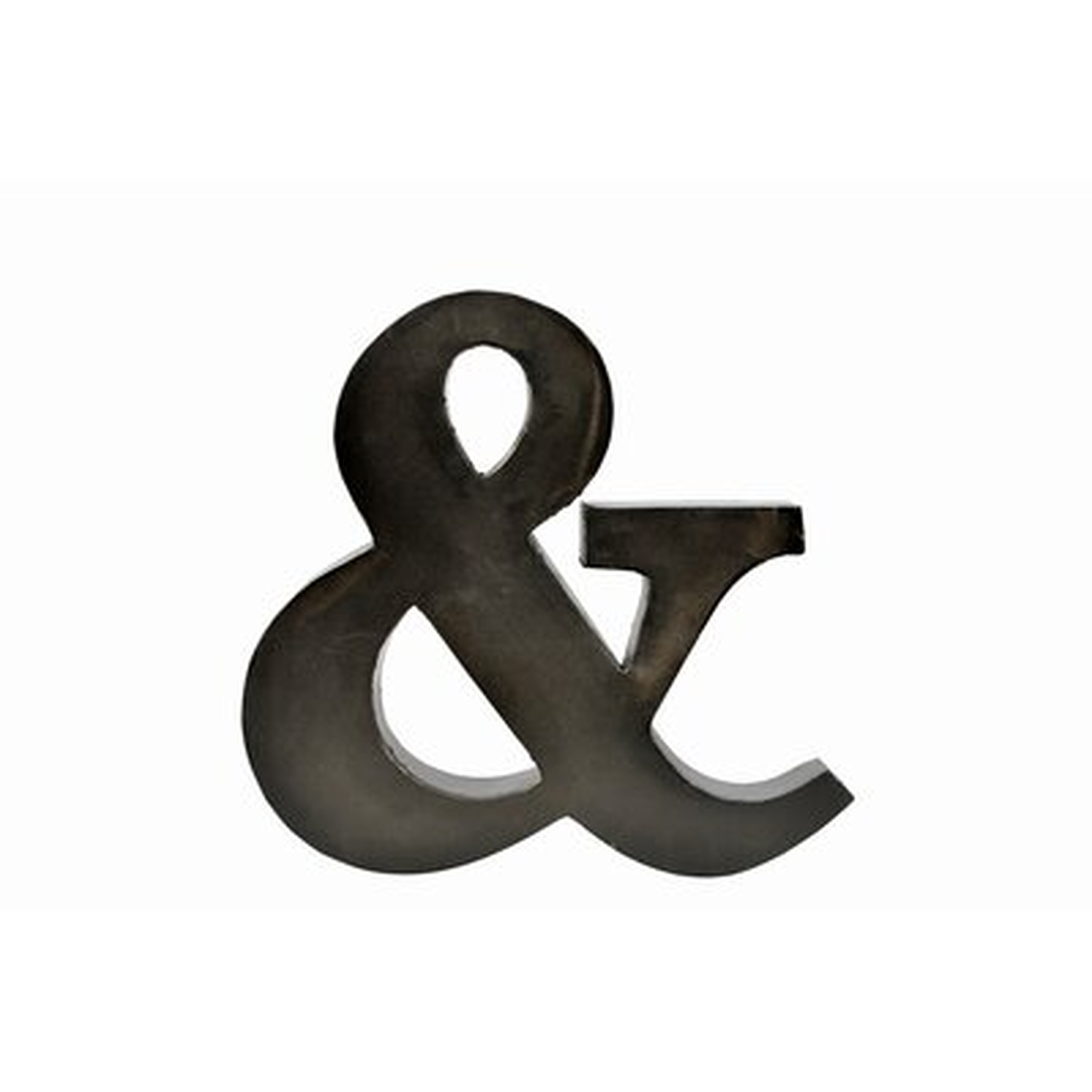 Biddulph "&" Decorative Metal Letter Blocks - Wayfair