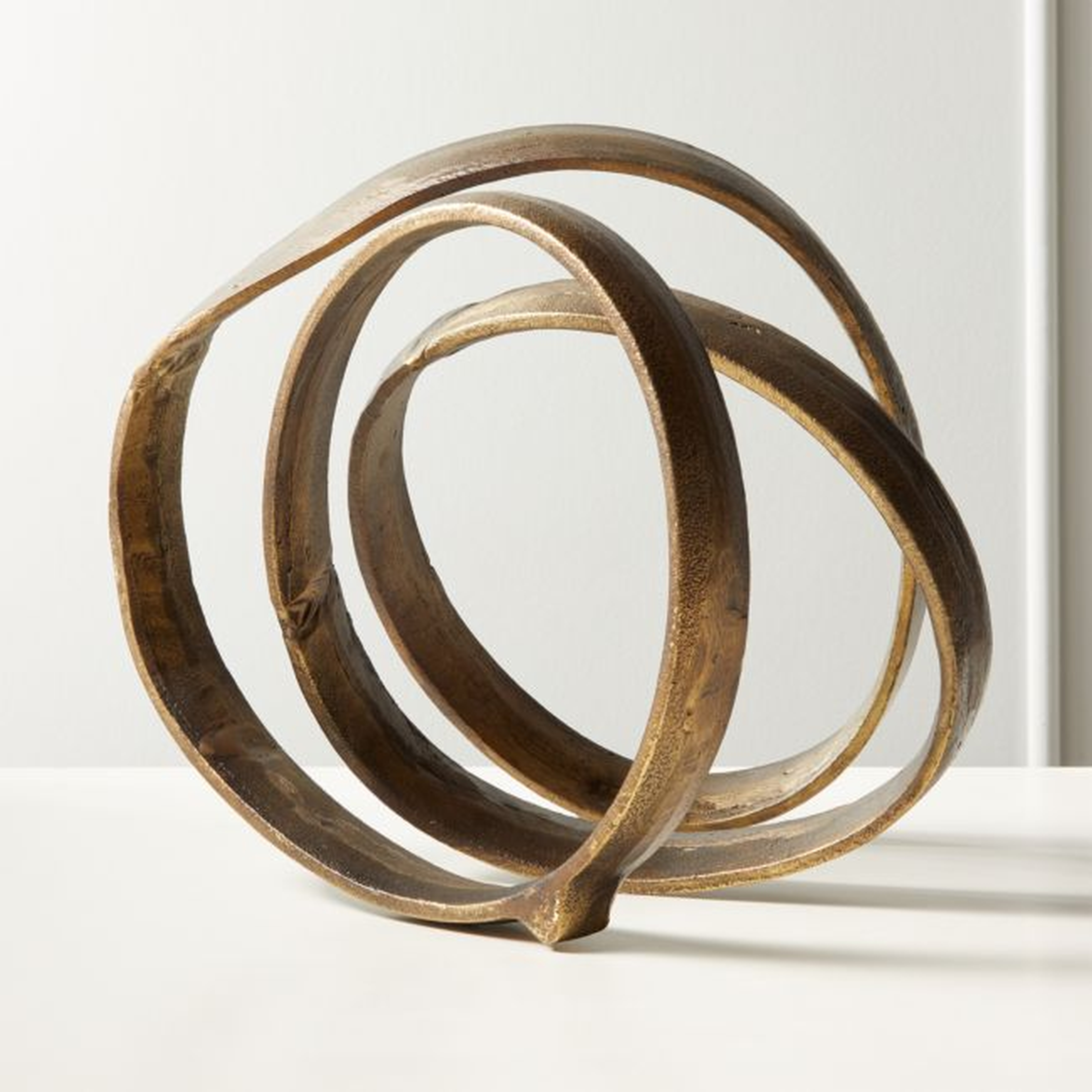 Lasso Brass Spiral Sculpture - CB2
