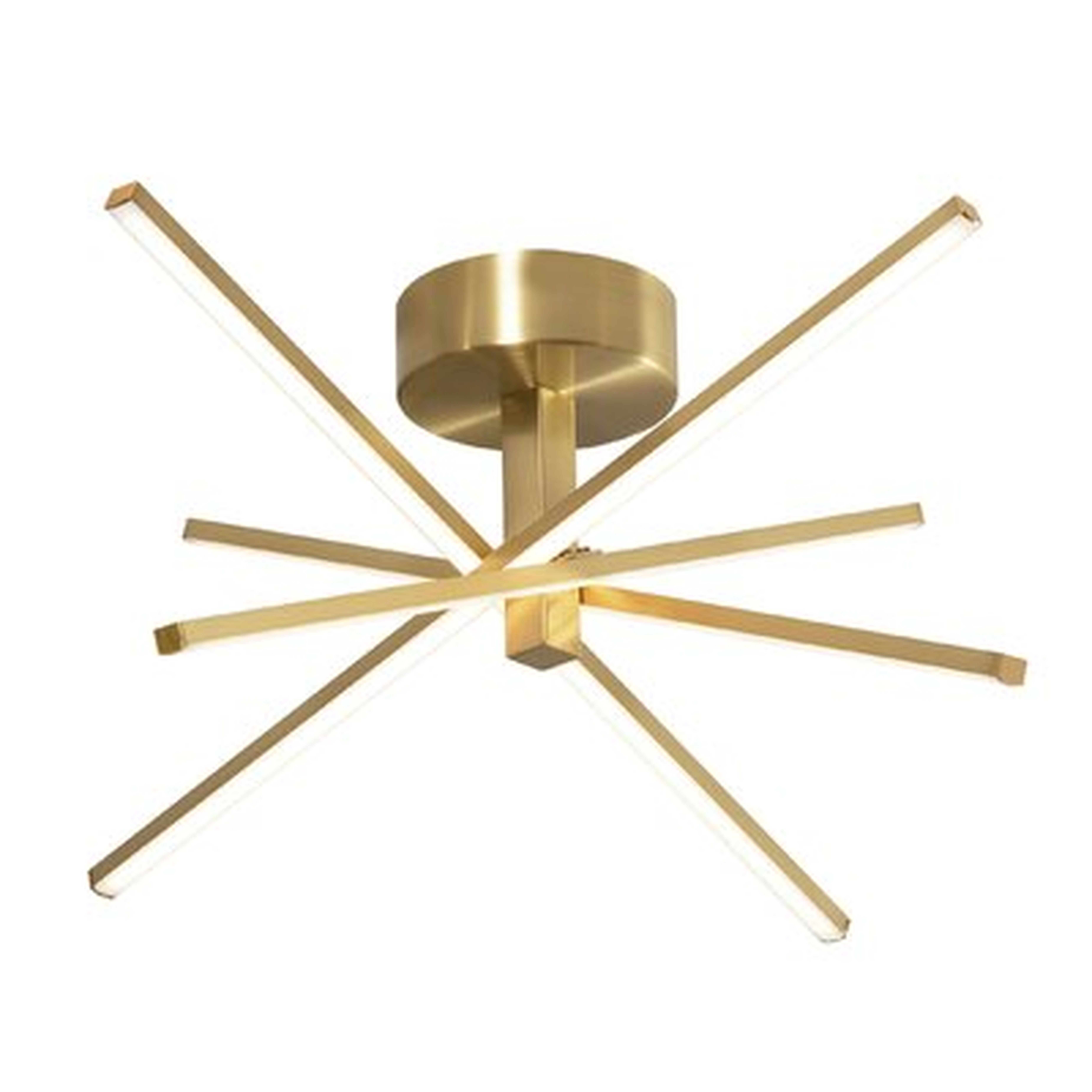 Iuturna 4-Light 20" LED Semi Flush Mount - Wayfair
