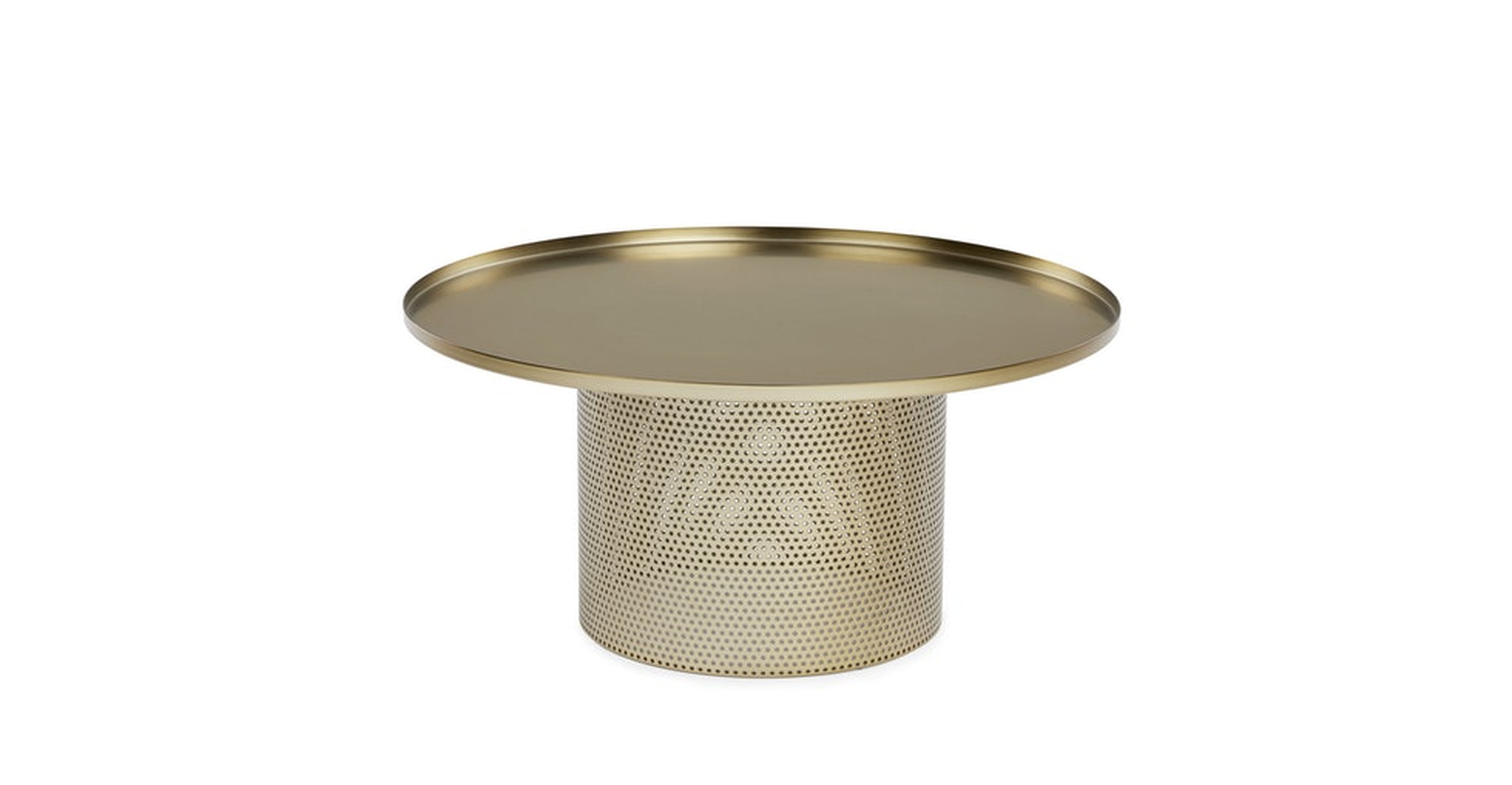 Equa Brushed Brass Coffee Table - Article