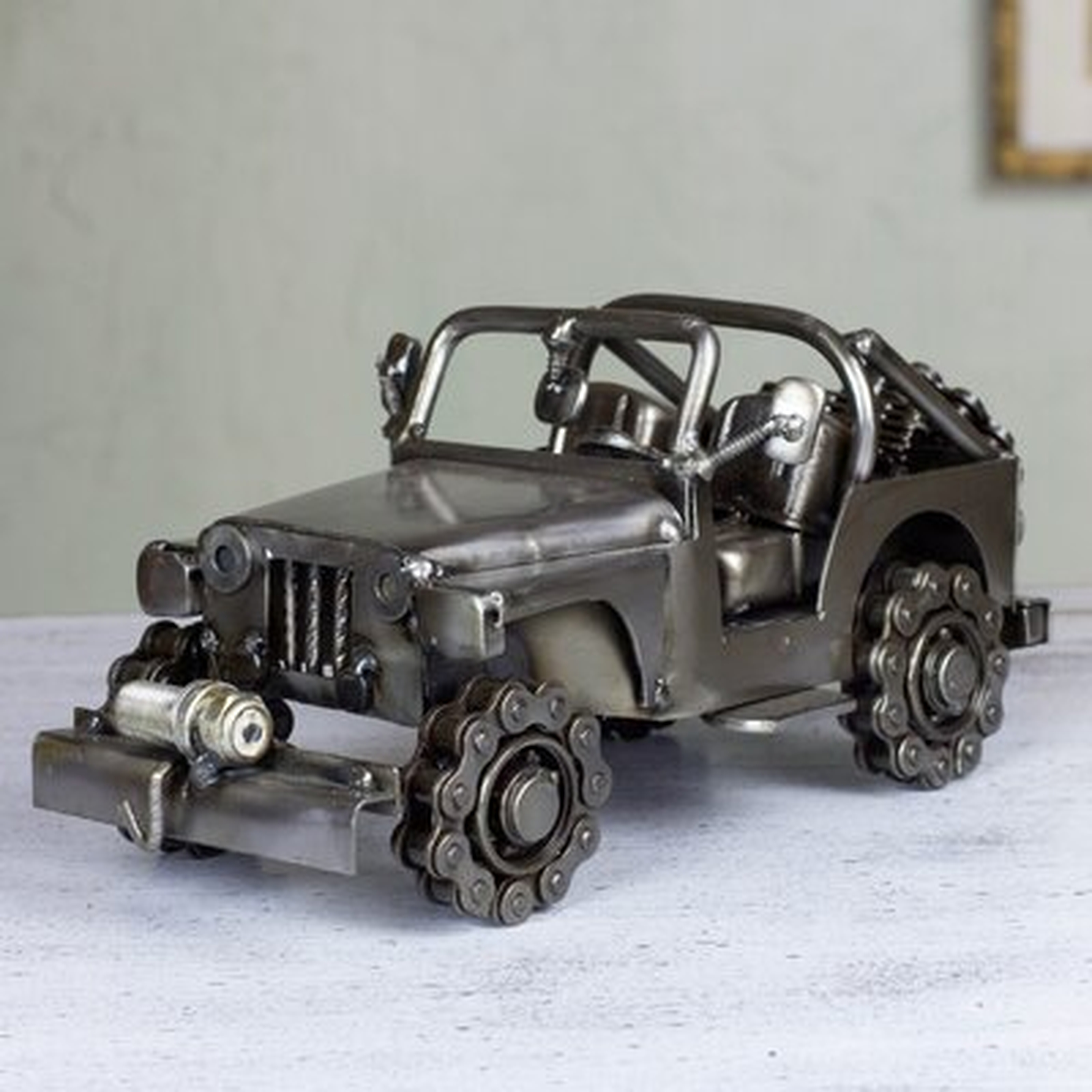 Demi-Lee Metal Recycled Auto Parts Model Car - Wayfair