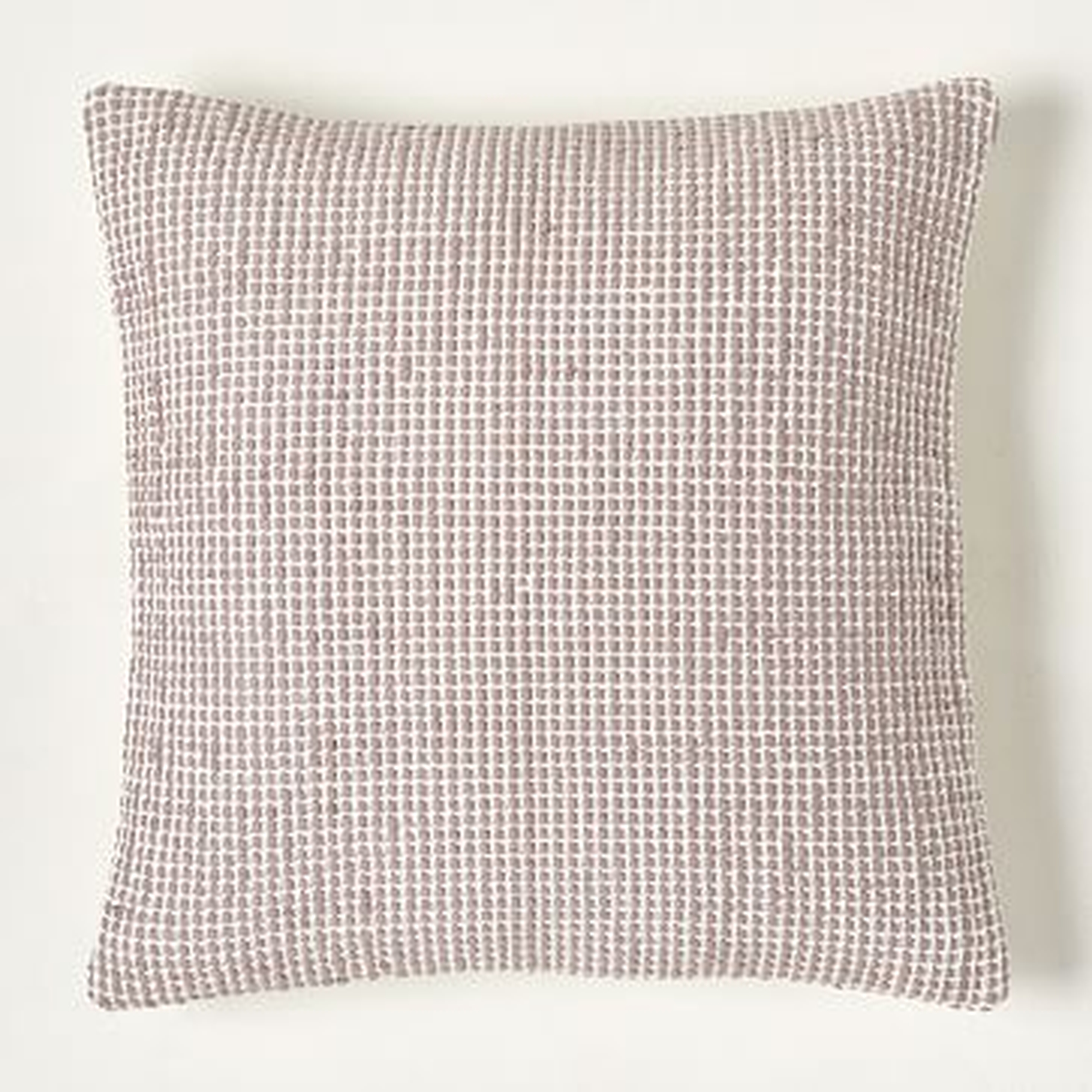 Textured Dimple Dot Pillow Cover, 20"x20", Light Mauve, Set of 2 - West Elm