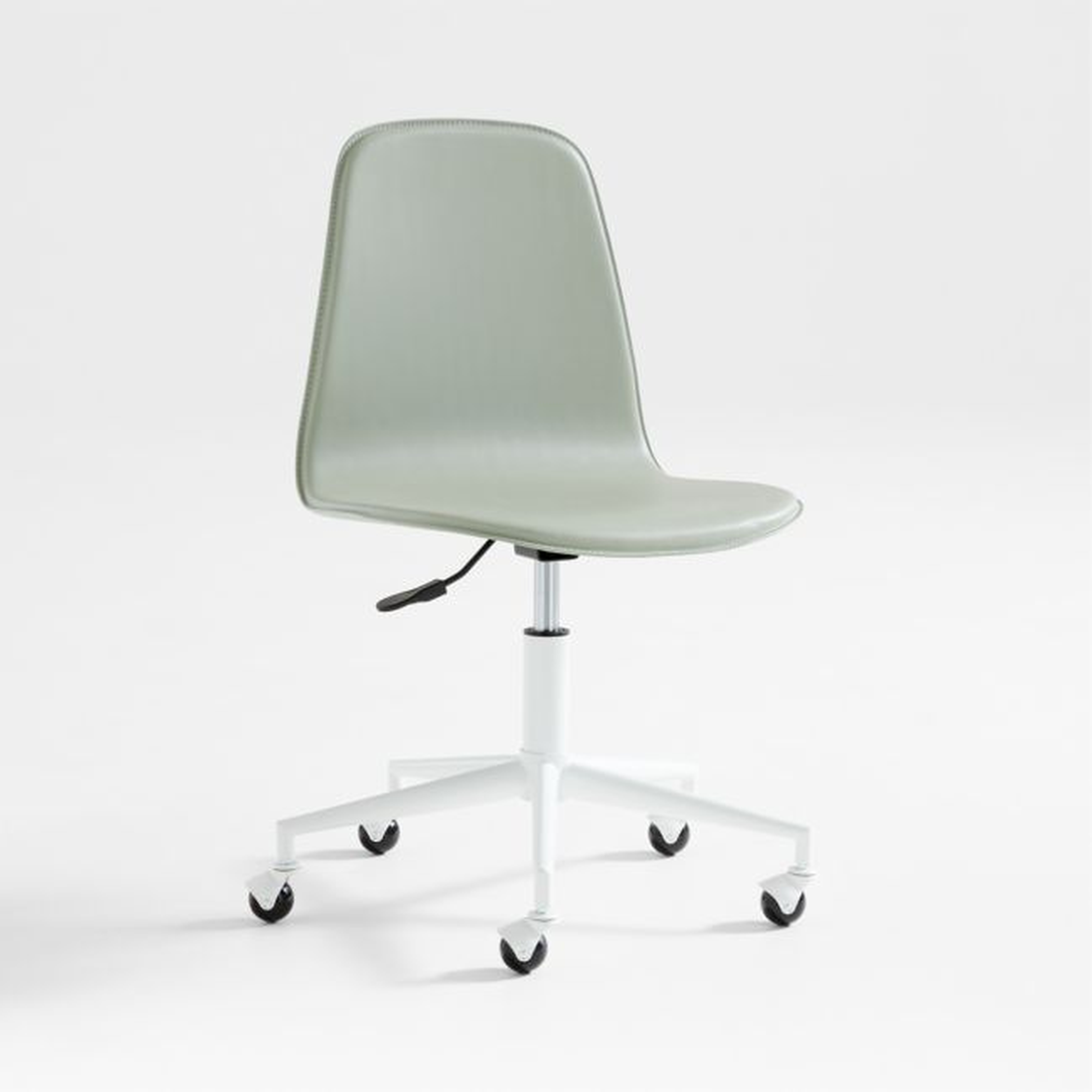 Class Act Sage & White Adjustable Kids Desk Chair - Crate & Kids