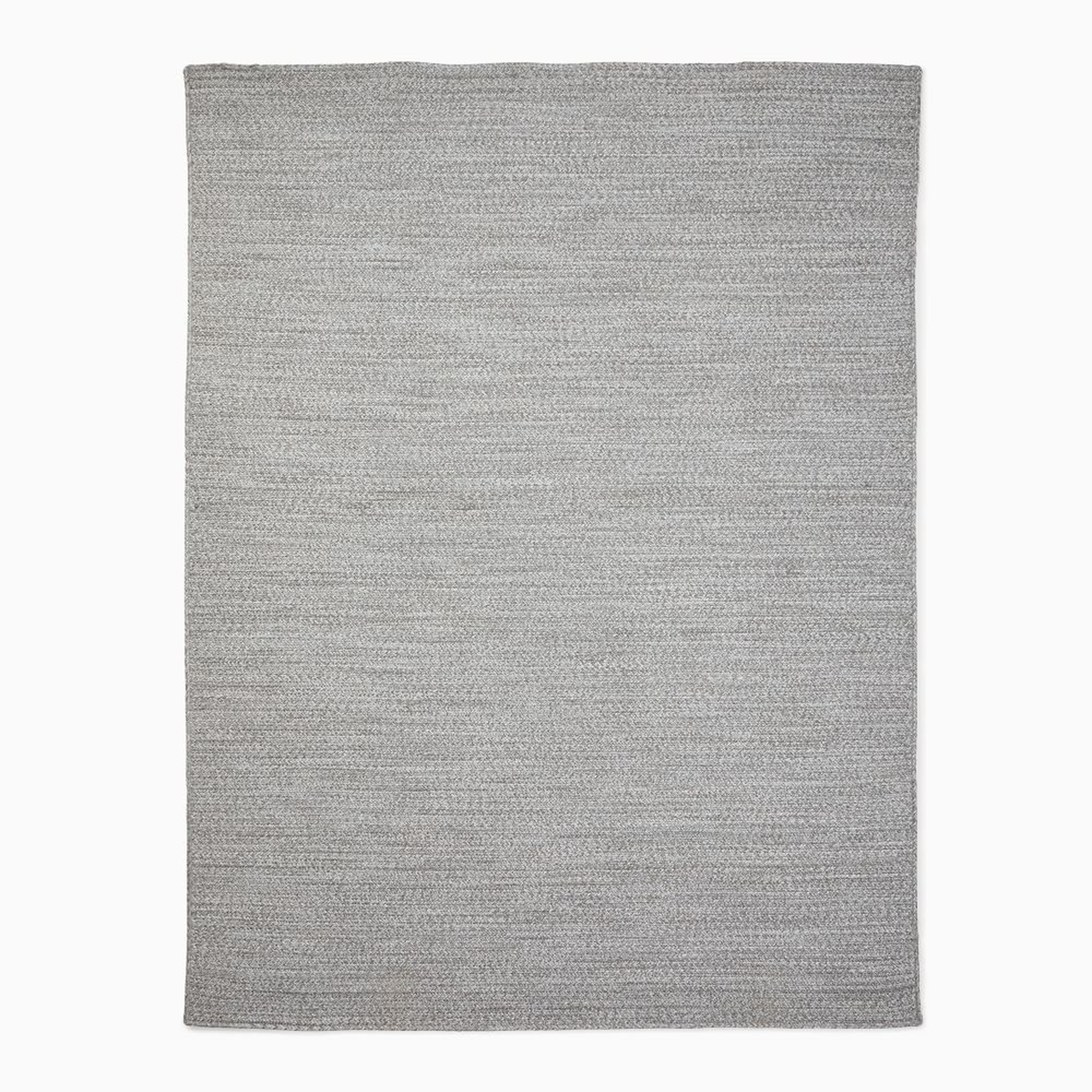 Woven Cable All Weather Rug, 9x12, Silver - West Elm