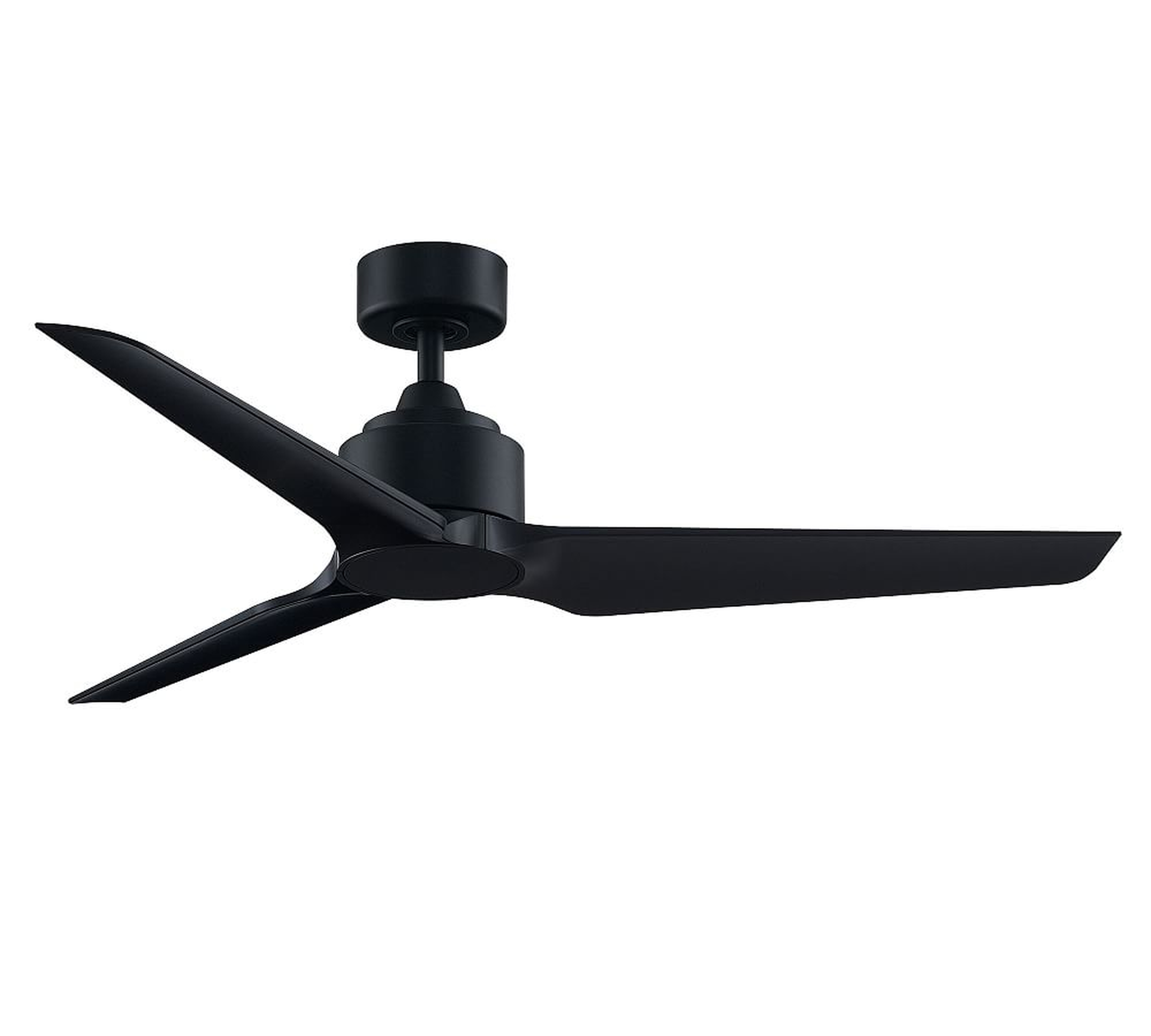 Triaire 52" Indoor/Outdoor Ceiling Fan, Black With Black Blades - Pottery Barn