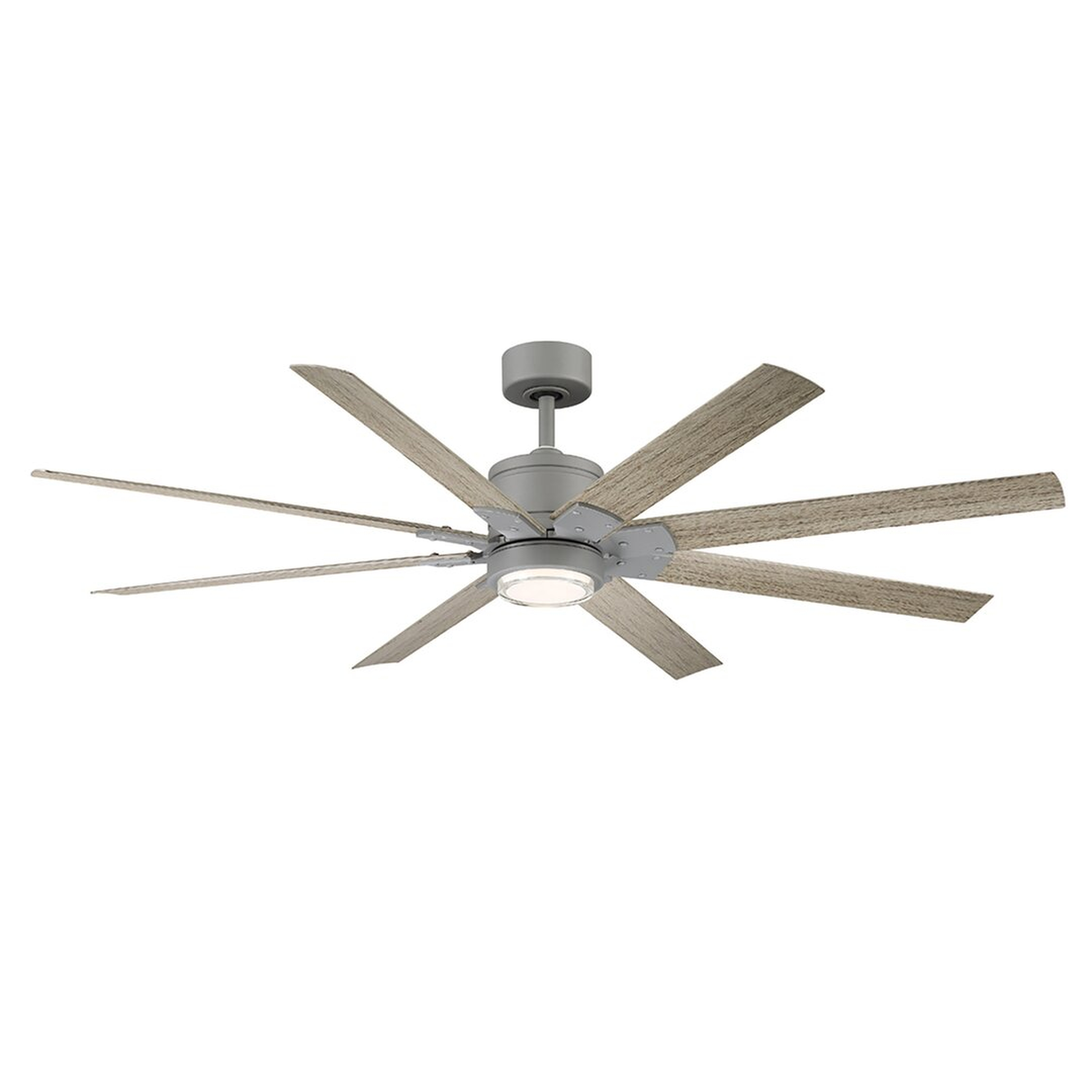 Modern Forms Renegade 8 - Blade Outdoor Integrated LED Smart Standard Ceiling Fan with Remote Control and Light Kit Included - Perigold