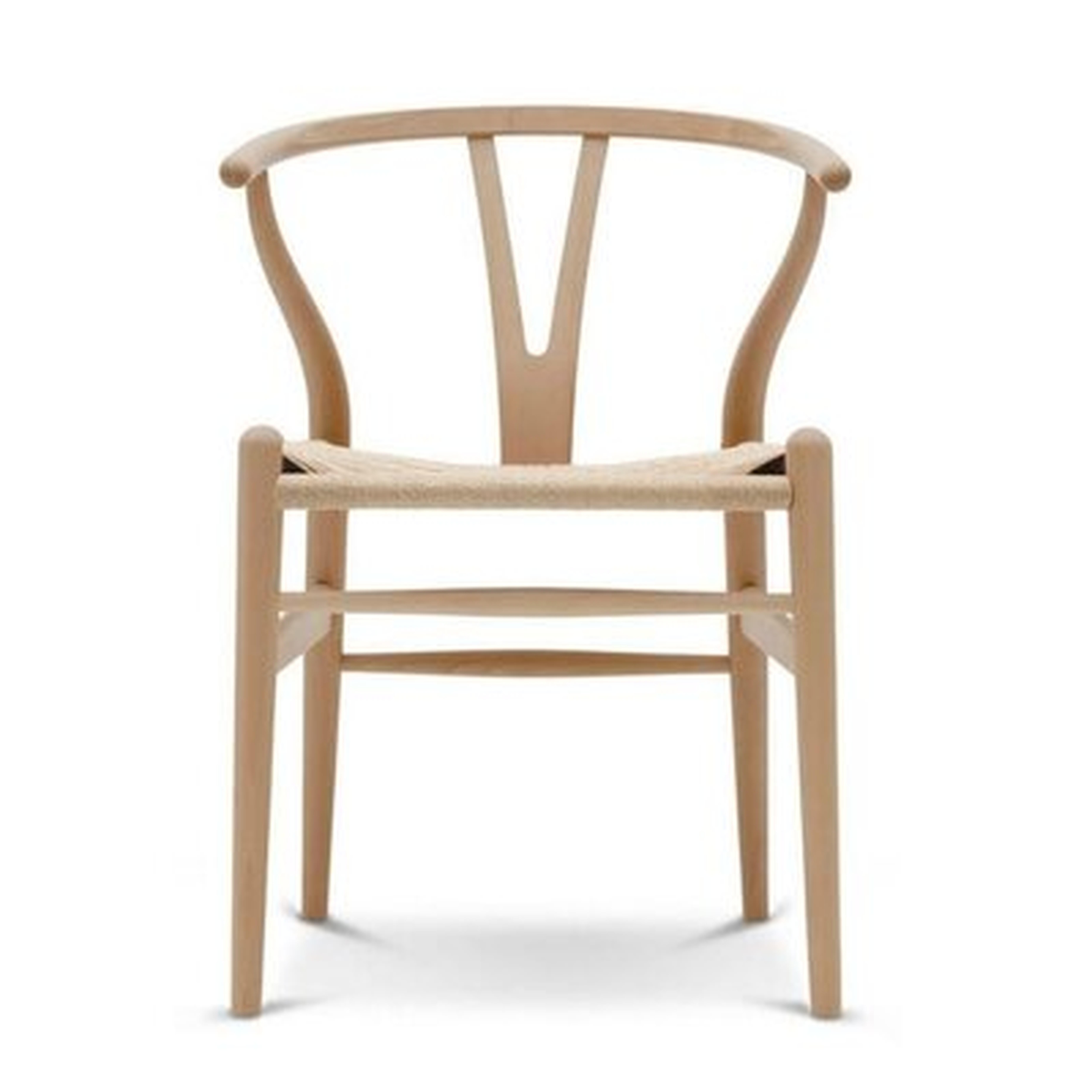 Tesch Solid Wood Slat Back Side Chair in Beige - Wayfair