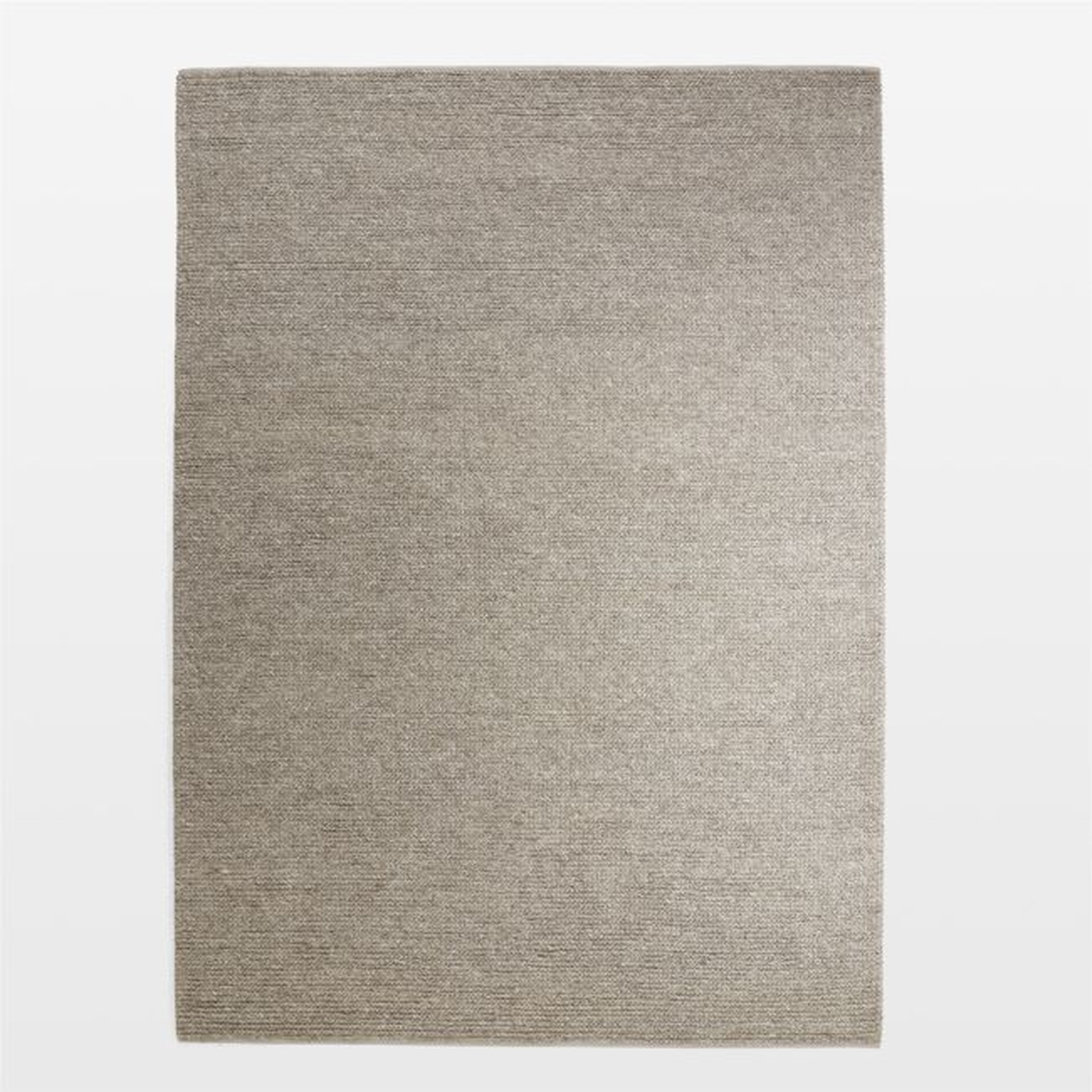 Bruges Performance Sweater Knit Grey Area Rug 9'x12' - Crate and Barrel