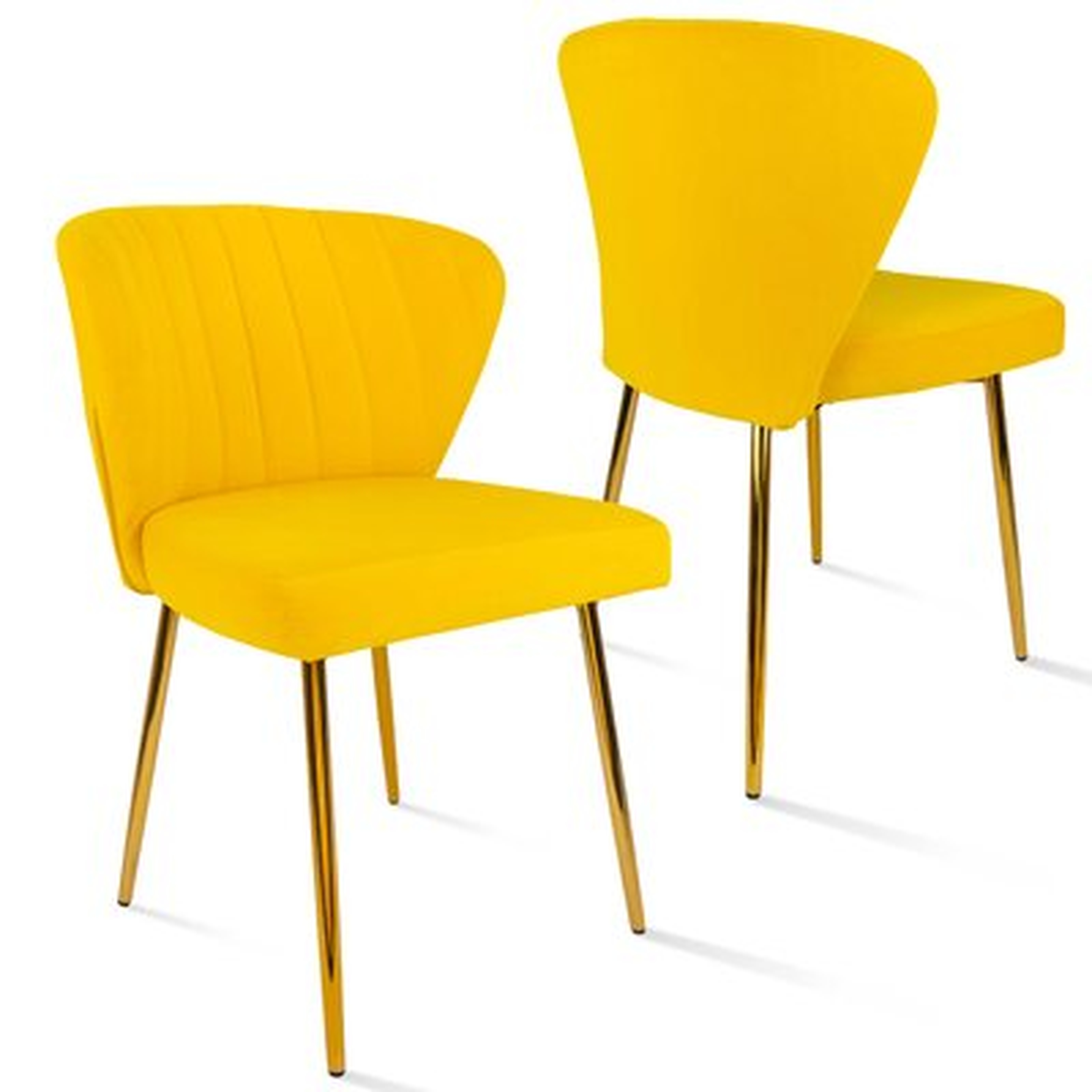 Velvet Dining Chairs, (set of 2) - Wayfair