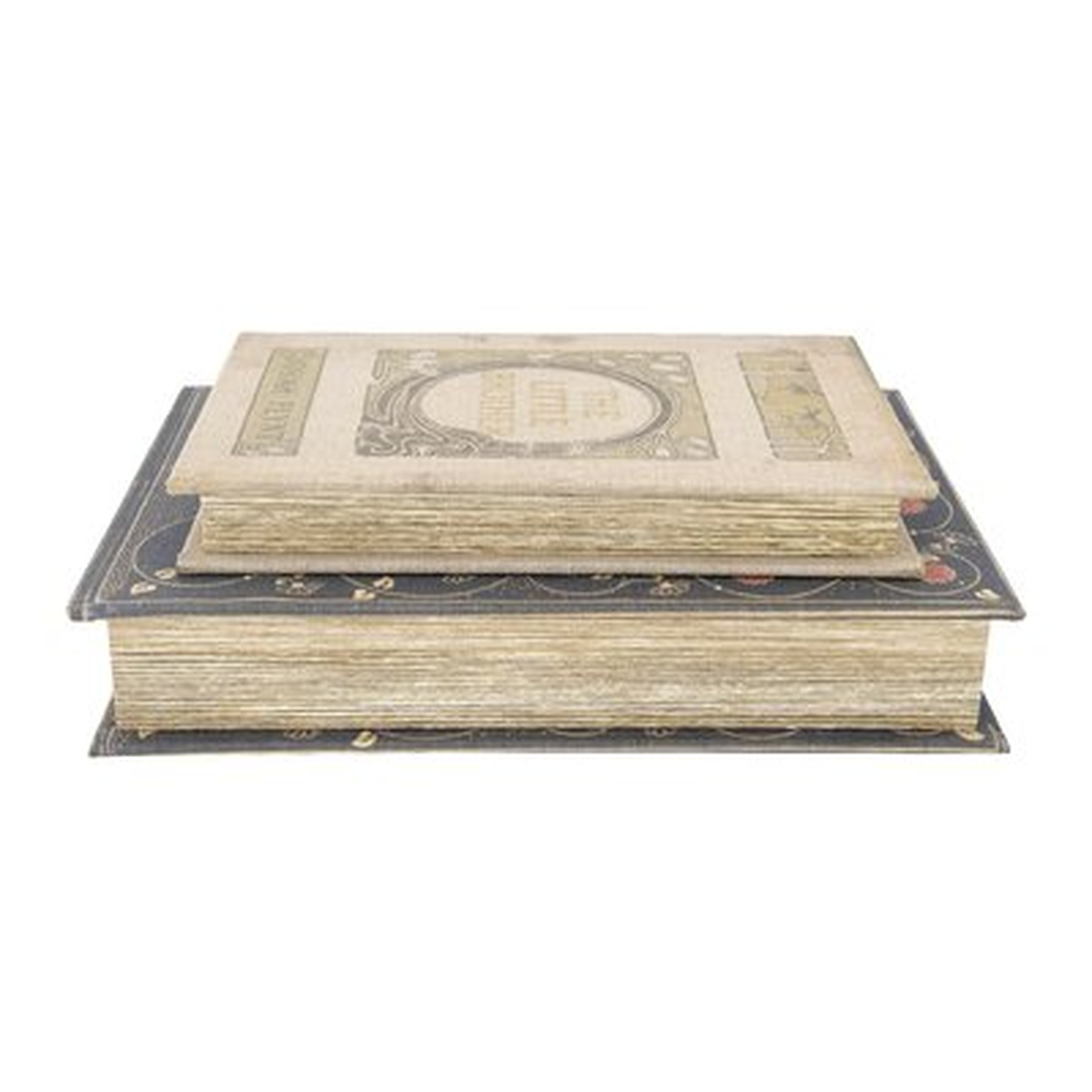 2 Piece Machado Reproduction Canvas and Wood Decorative Book Set - Wayfair