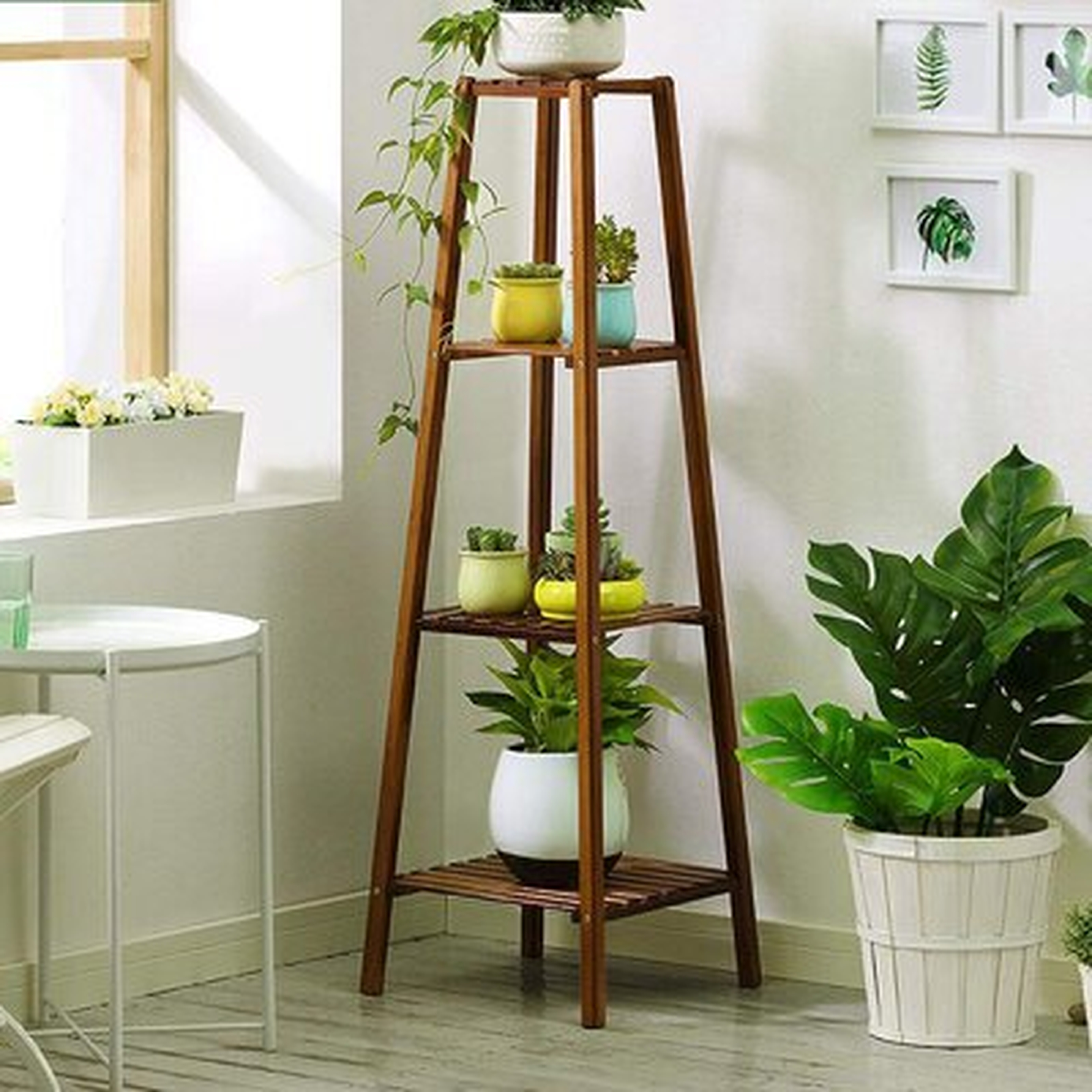 Rectangular Corner Plant Stand - Wayfair