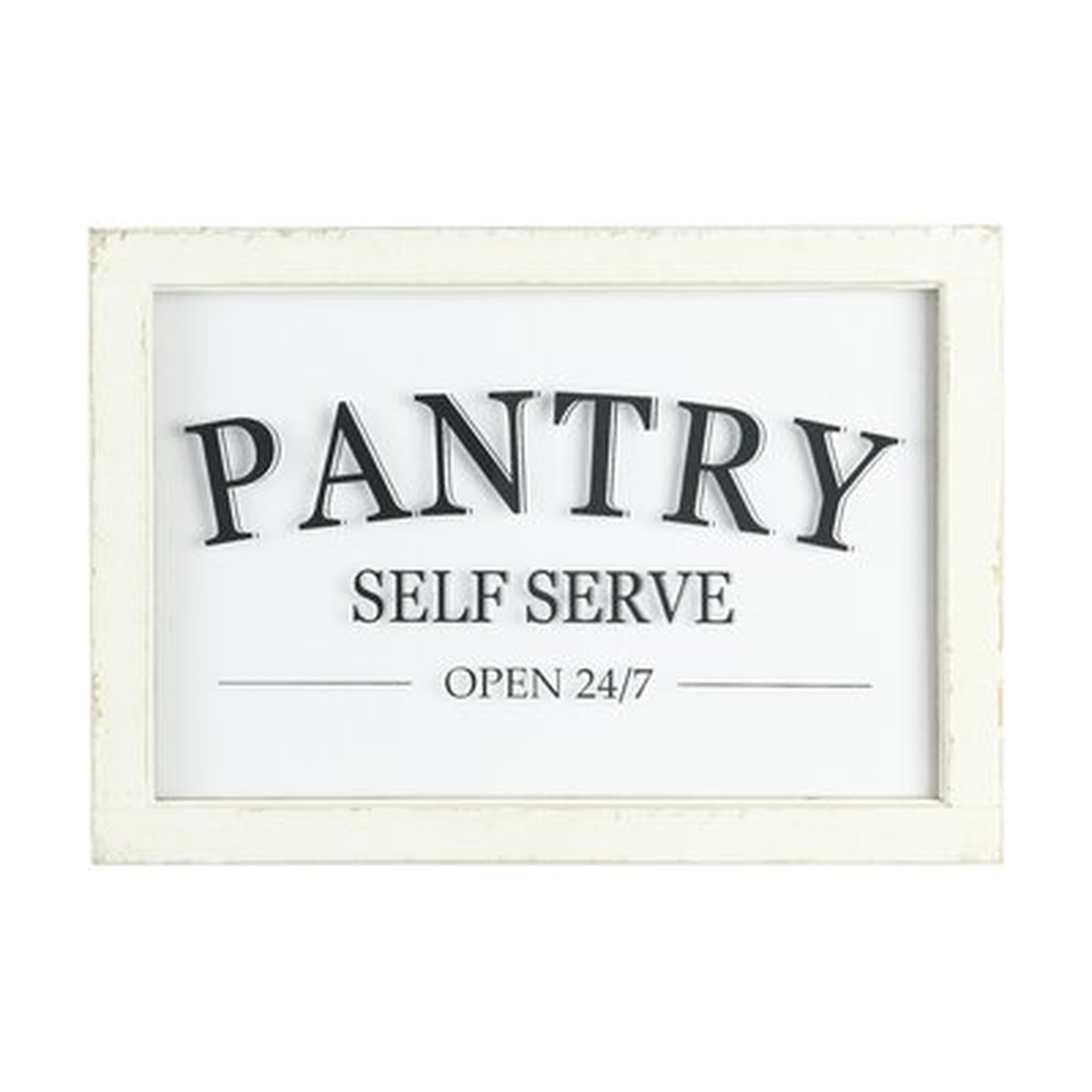 'Pantry' - Picture Frame Textual Art Print on Glass - Wayfair