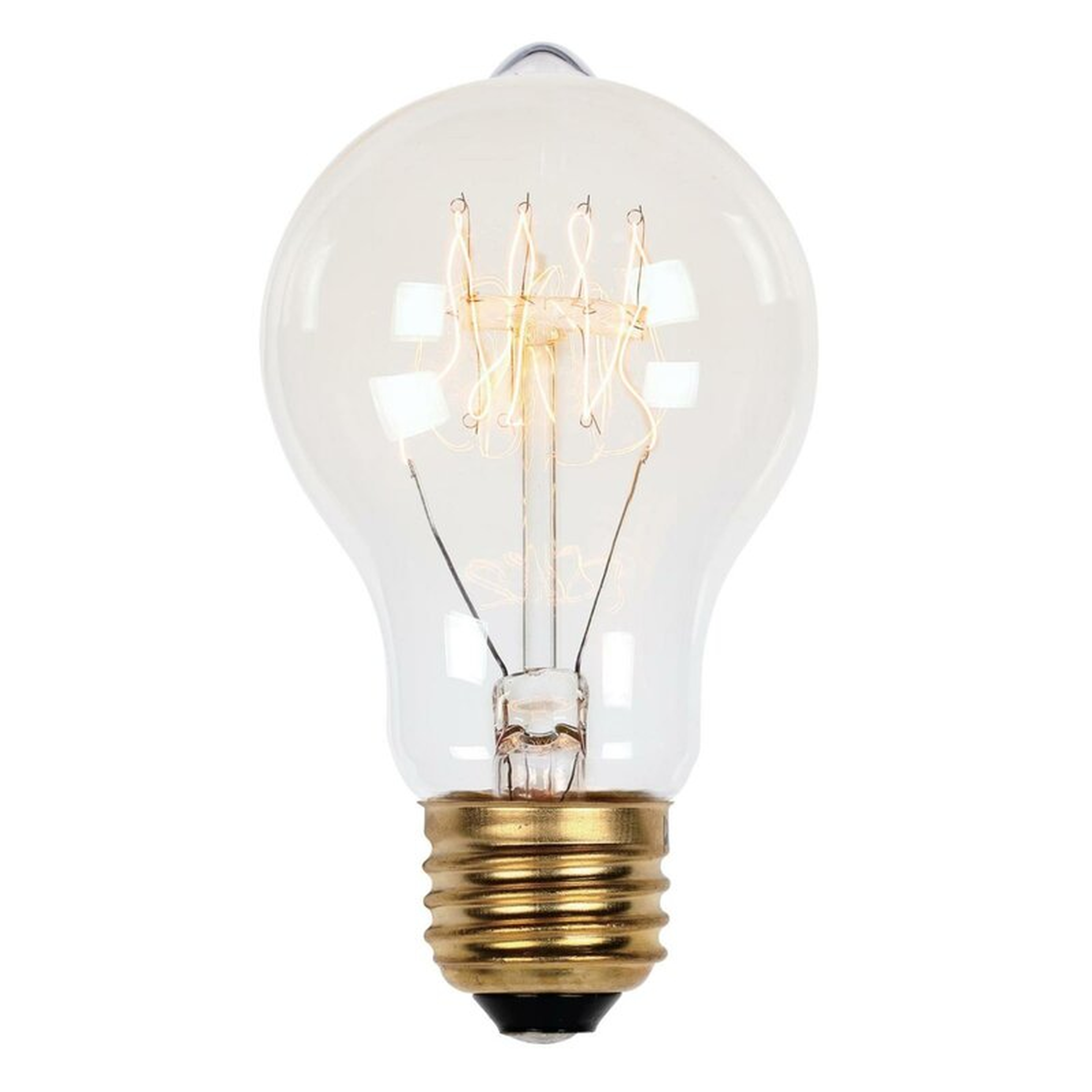 A19 Incandescent, Light Bulb, Soft White (2450K) E26/Medium (Standard) Base Wattage: 60W - Perigold