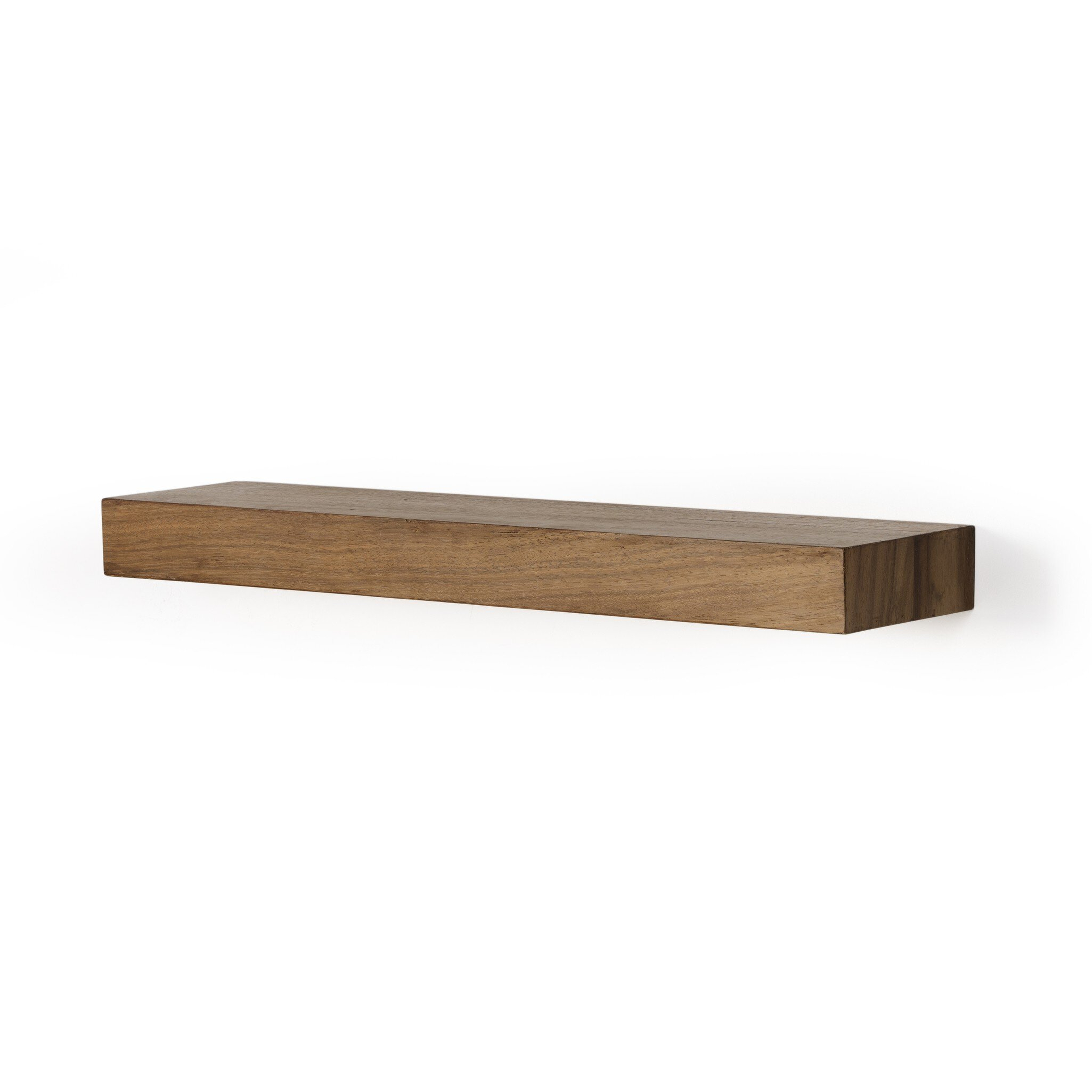 Cain Floating Shelf - Gold Guanacaste - Four Hands