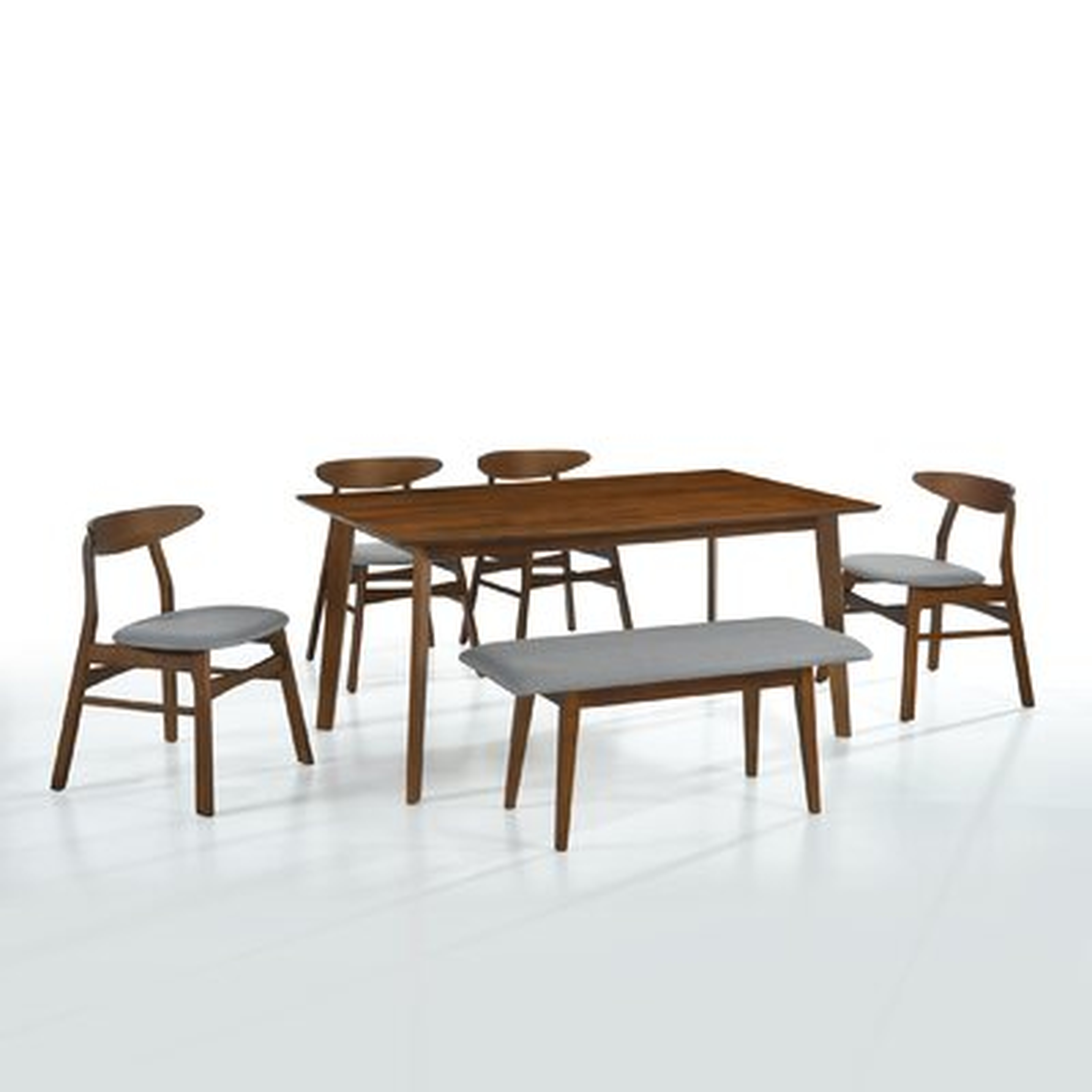 Stoltz 6 - Person Solid Wood Dining Set - Wayfair