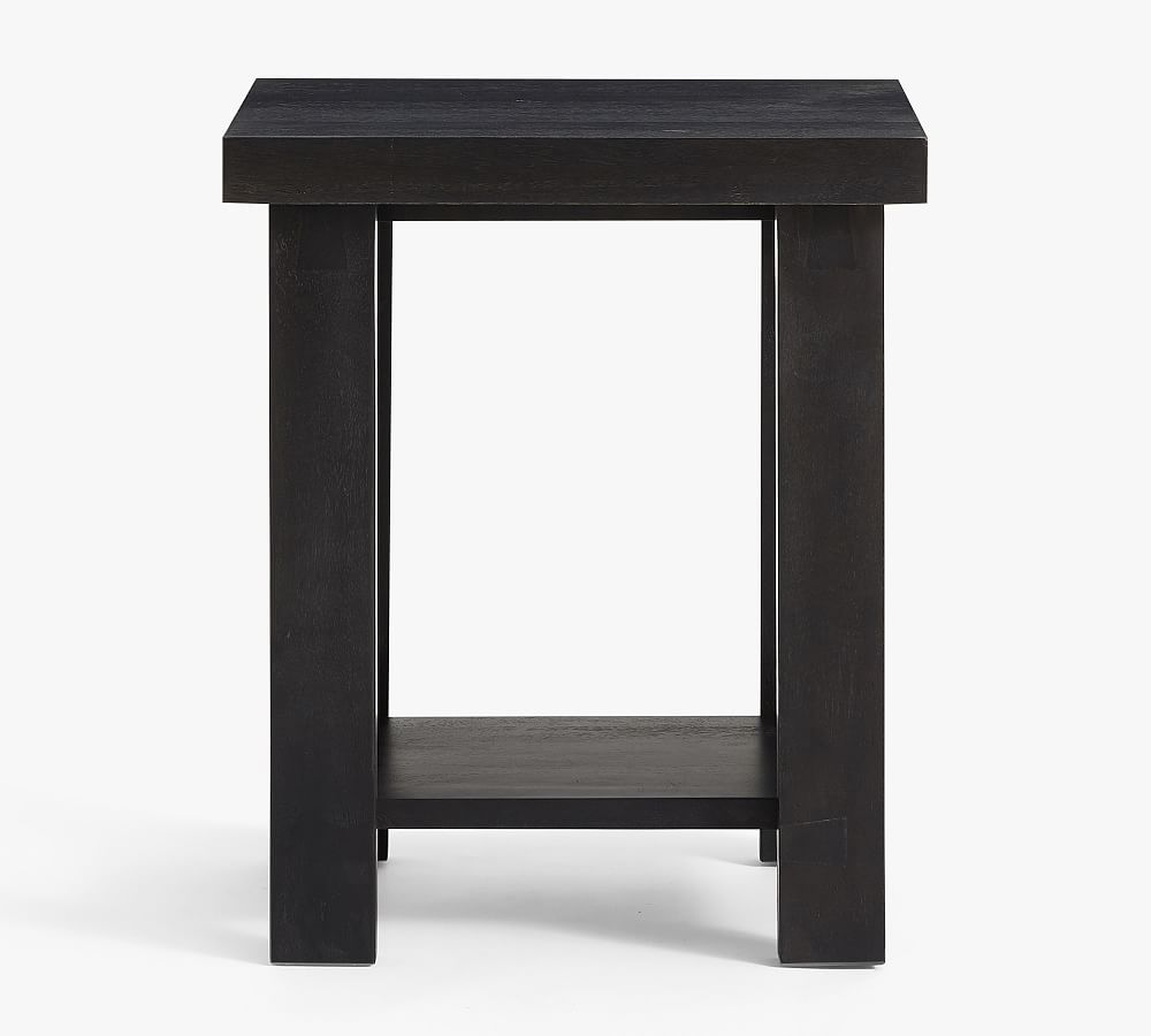 Reed End Table, Warm Black - Pottery Barn
