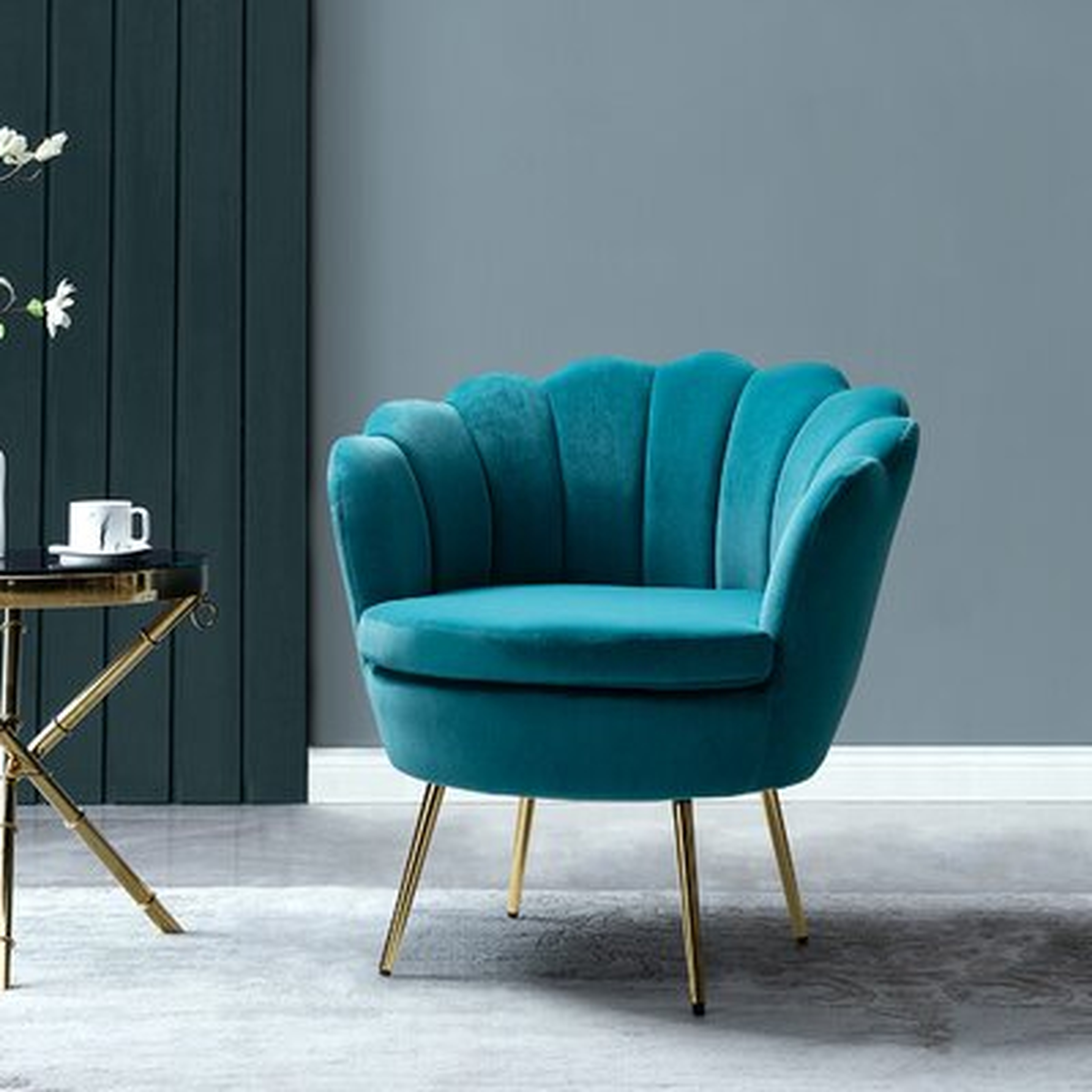 Hendrix 30" Wide Velvet Barrel Chair - Wayfair
