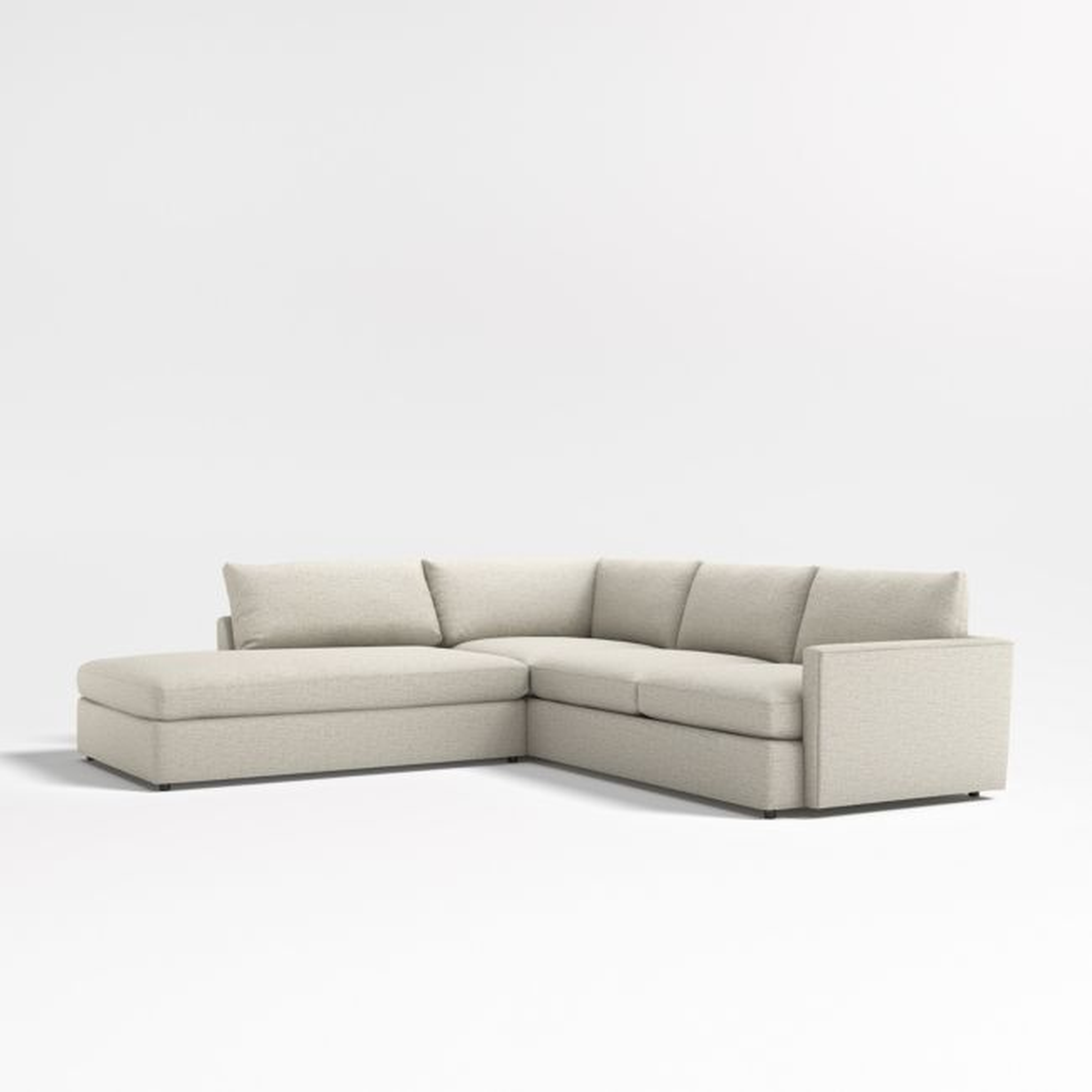 Lounge Deep 2-Piece L-Shaped Sectional Sofa with Bumper - Crate and Barrel