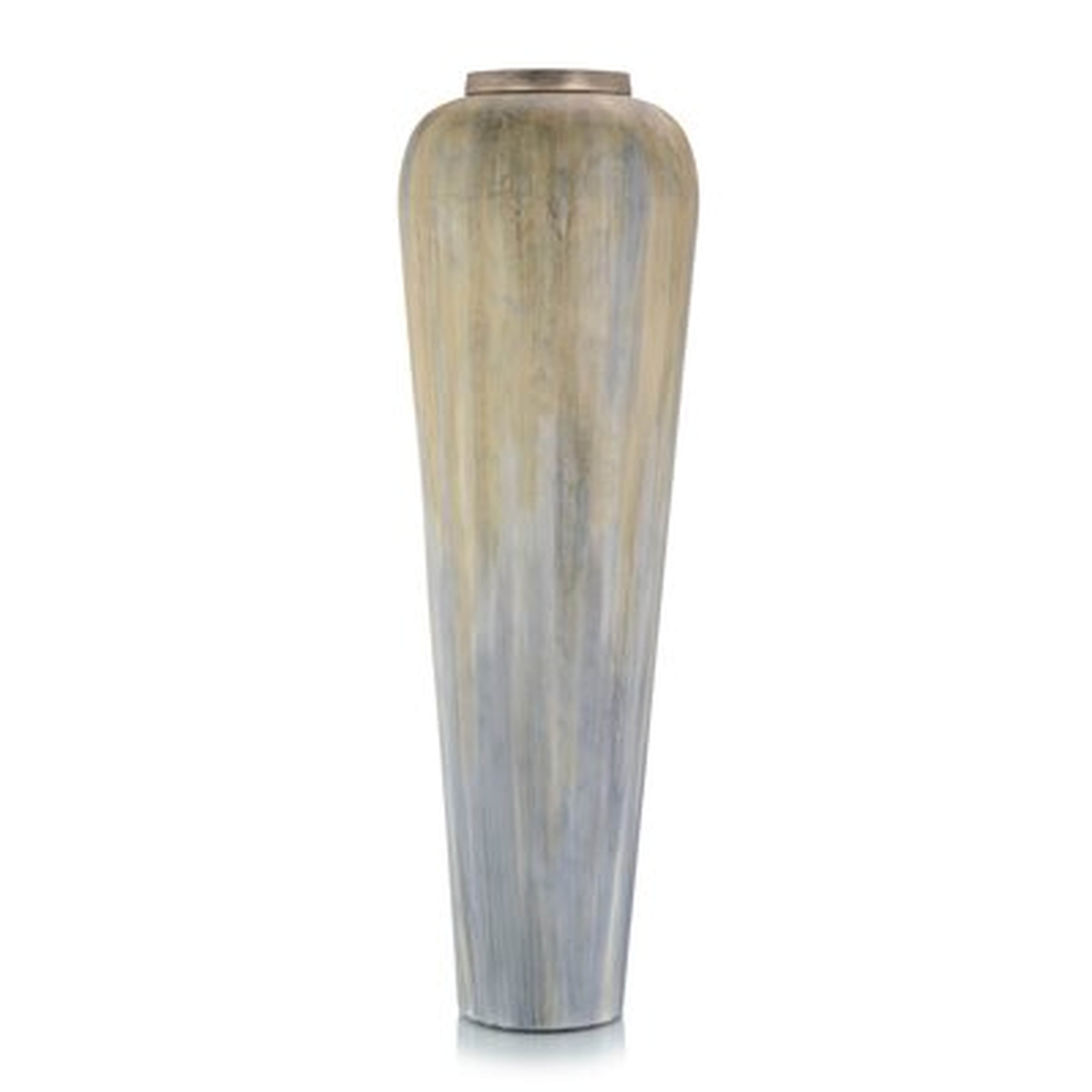 Gray/Blue/Tan 38.25'' Aluminum Floor Vase - Wayfair
