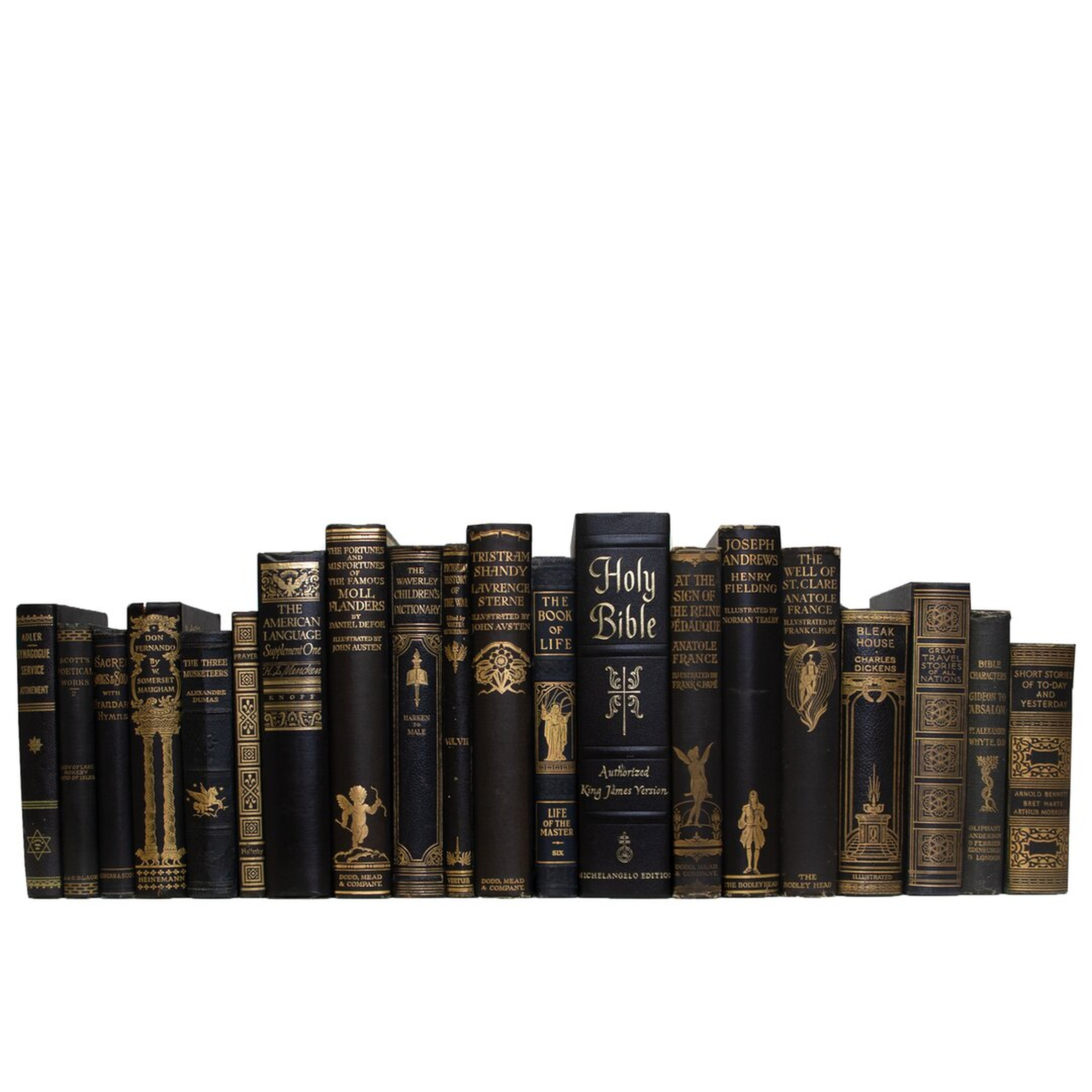 "Booth & Williams Vintage Nights Of Gilt Book Set (S/20)" - Perigold