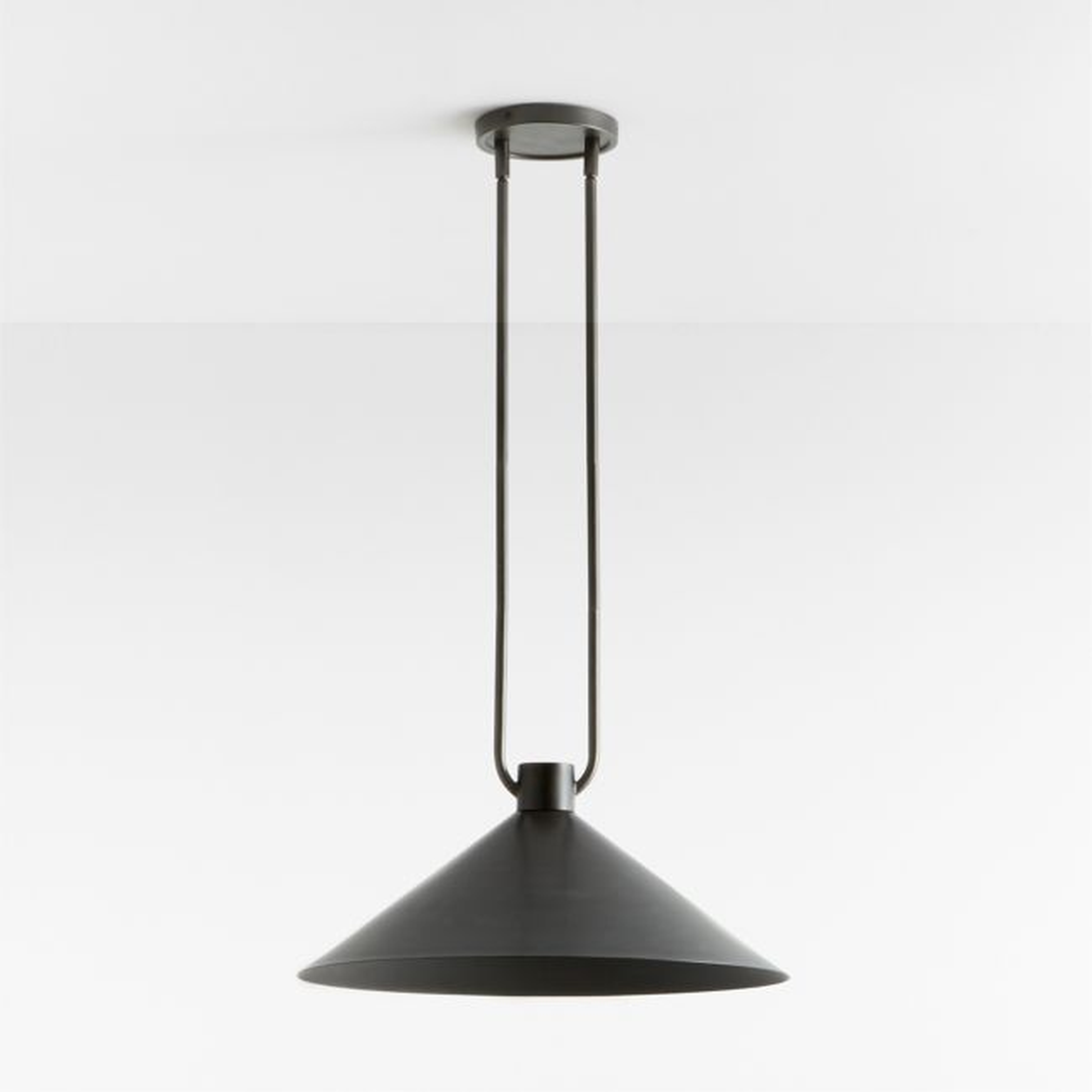 Andre Black Cone Pendant Light - Crate and Barrel