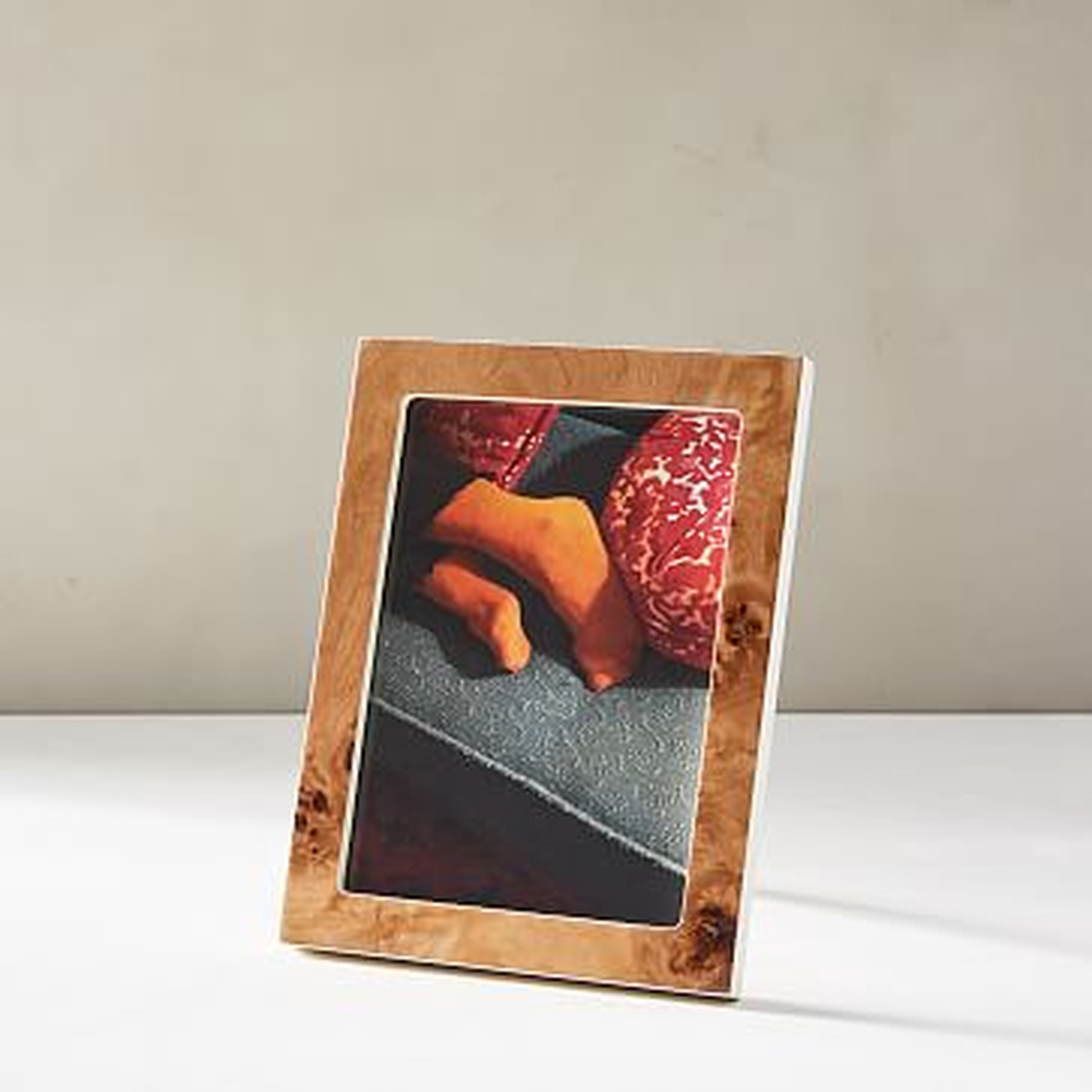 Burled Wood Frame, Tabletop Frame, Natural, 5"x7" - West Elm