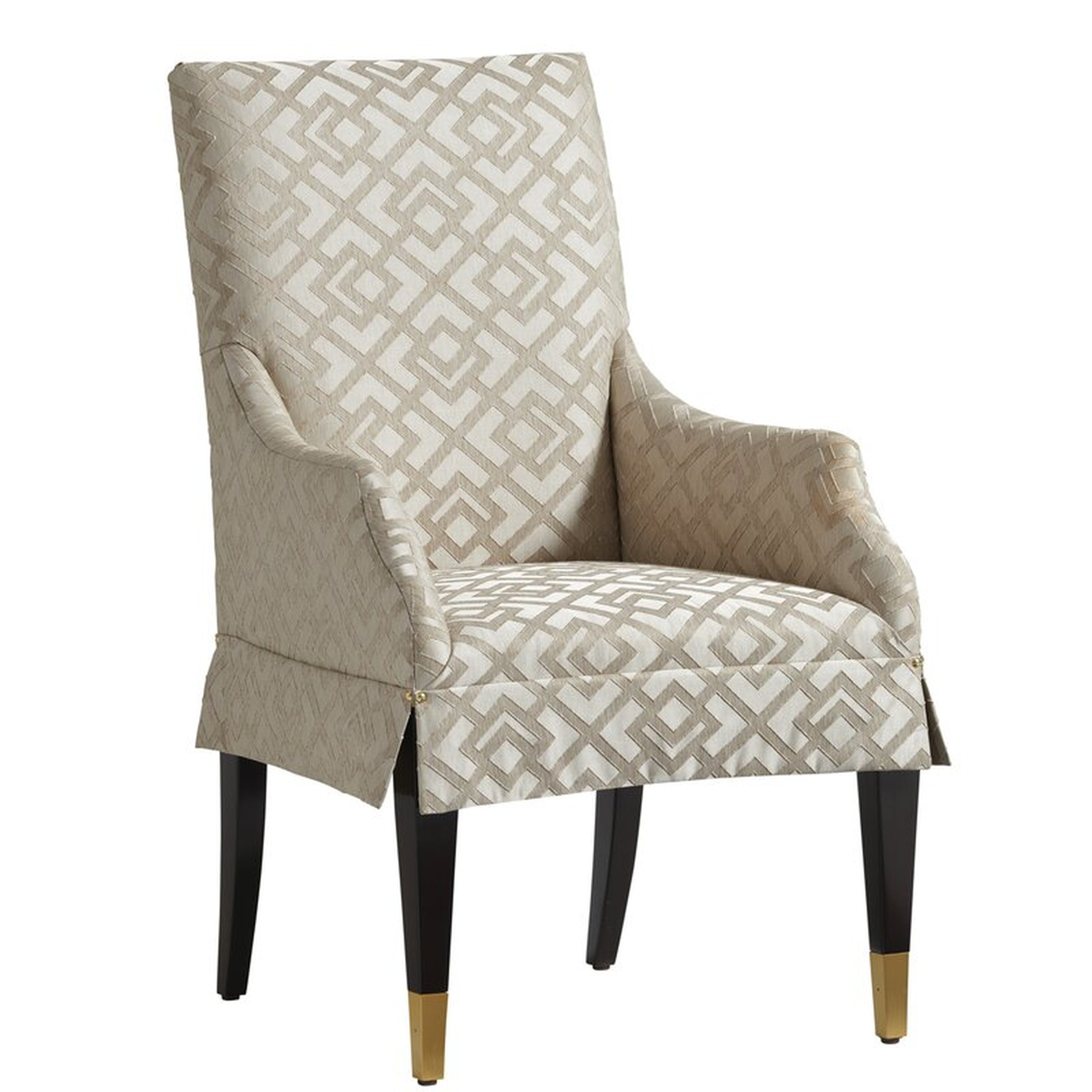 Lexington Carlyle Upholstered Arm Chair Upholstery: White - Perigold