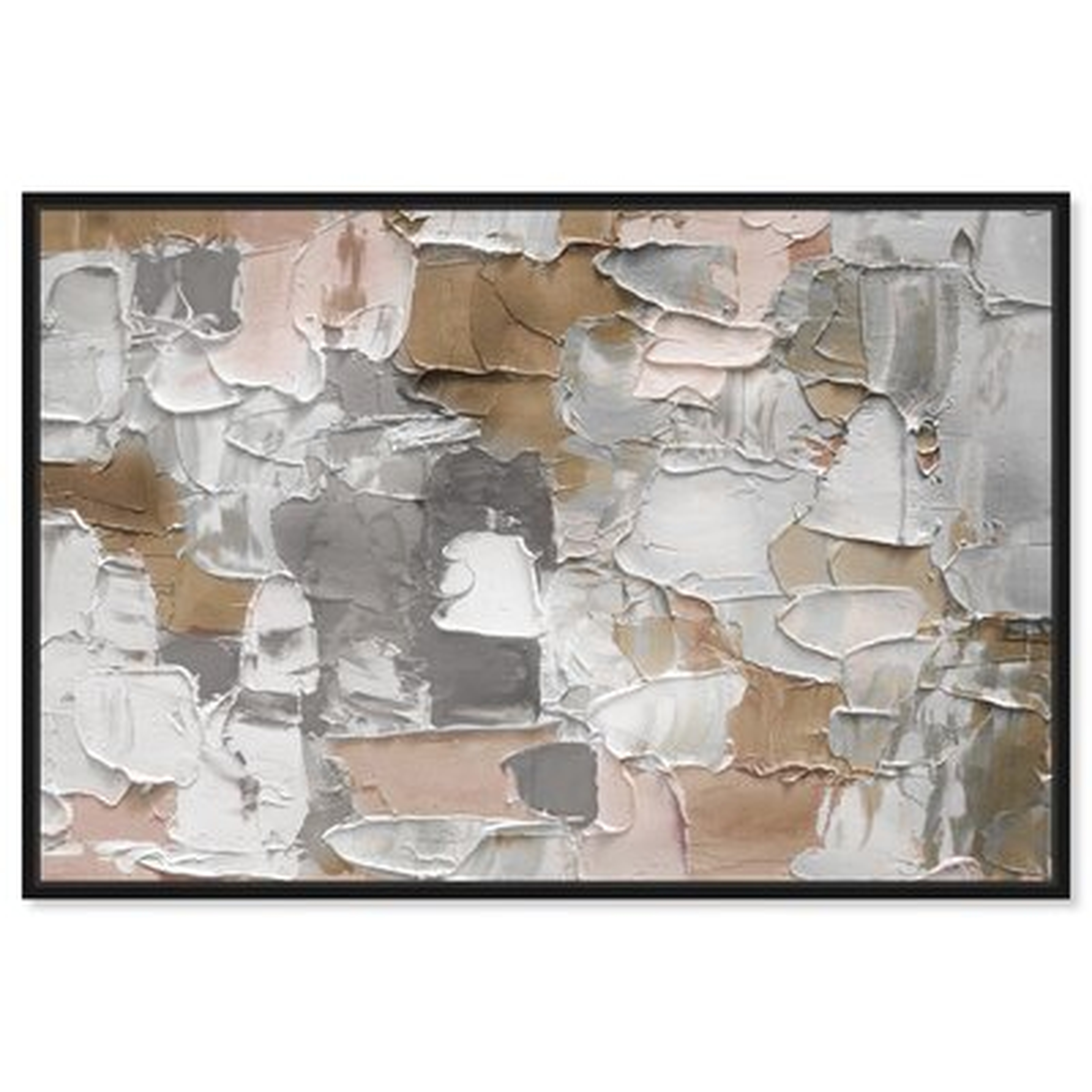 Abstract Mornings in Costa Mesa Grey Textures - Painting Print - Wayfair