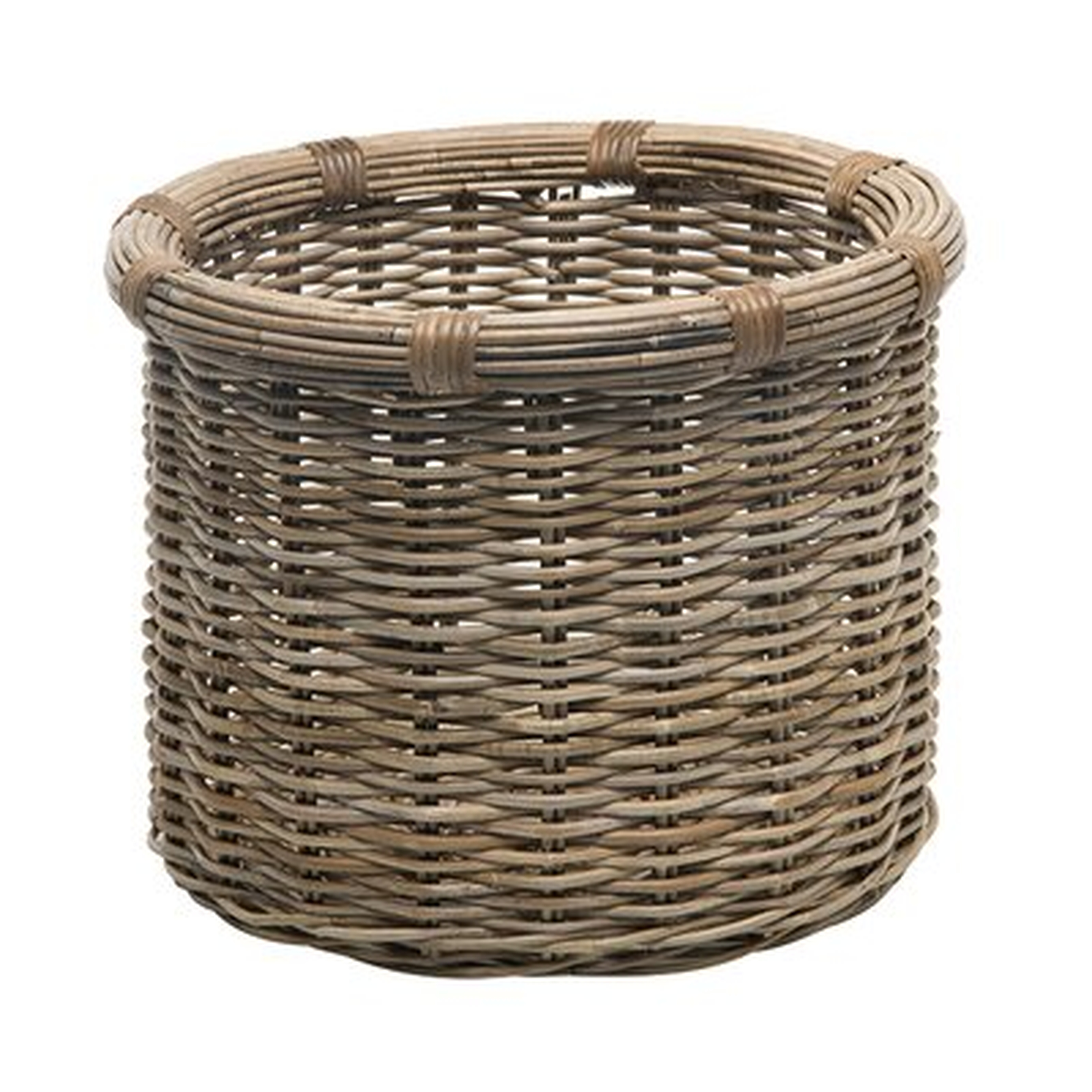 Coastal Rattan Storage Basket - Wayfair