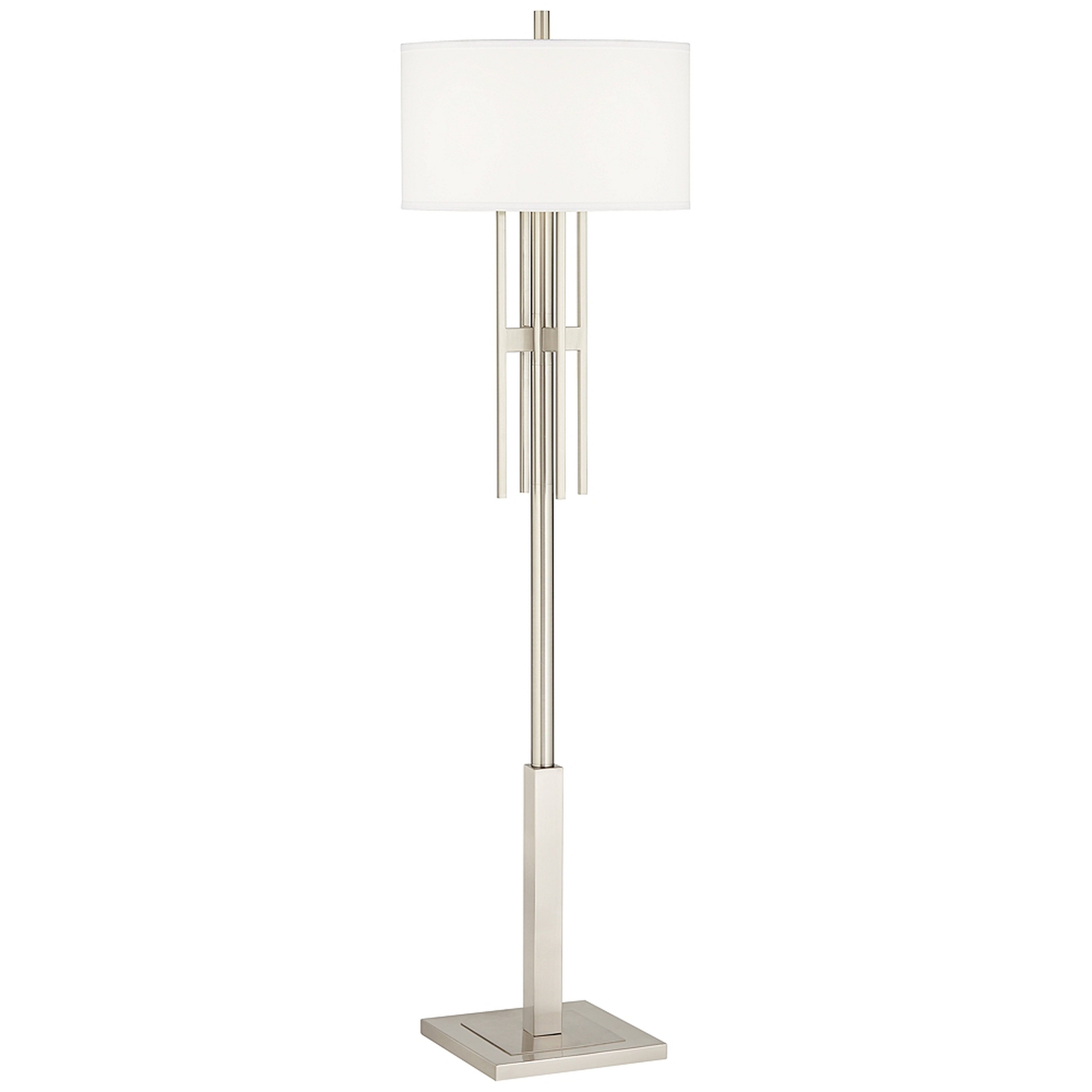 Possini Euro Acadia Brushed Nickel Floor Lamp - Style # 89Y28 - Lamps Plus
