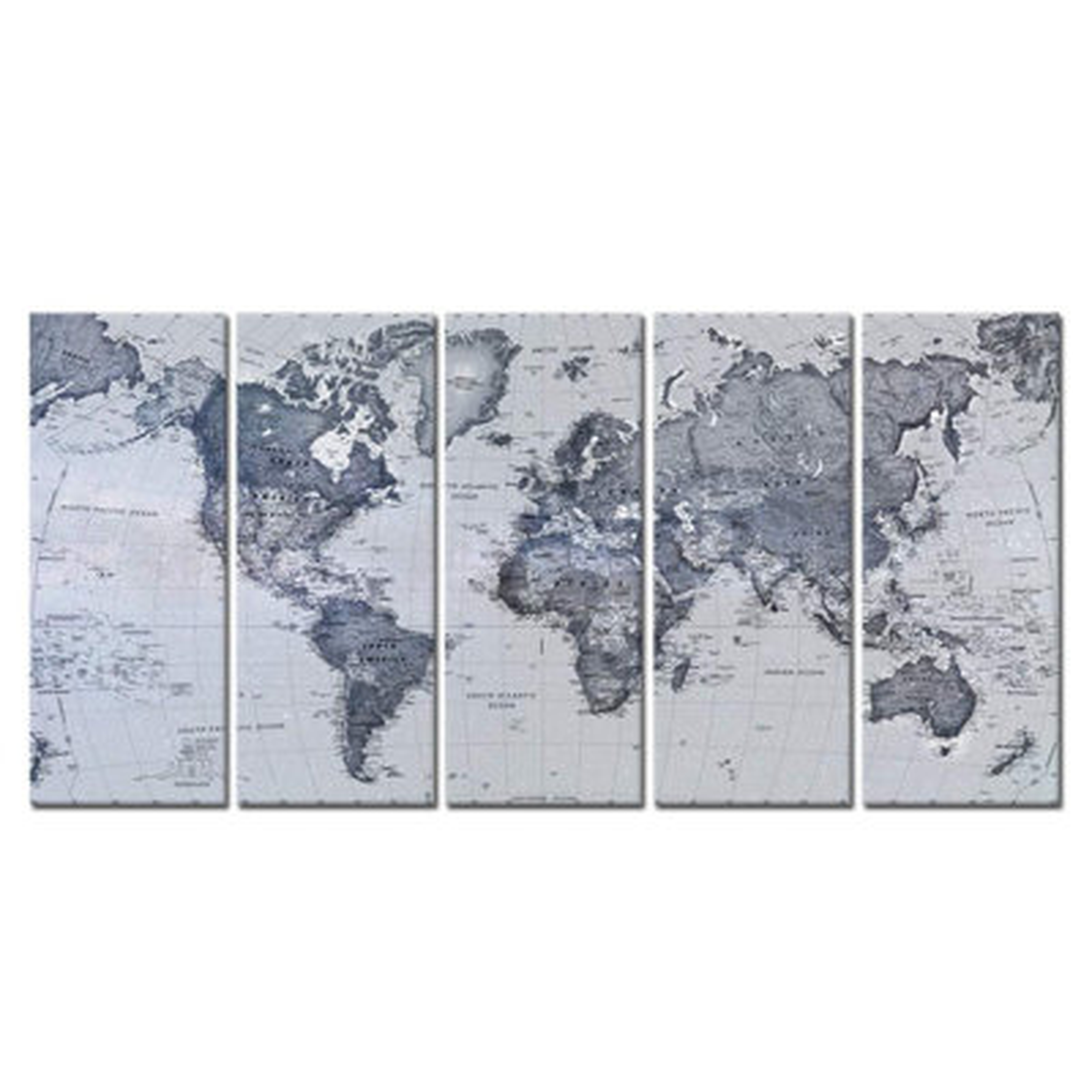 5 Piece Wrapped Canvas Graphic Art - Wayfair